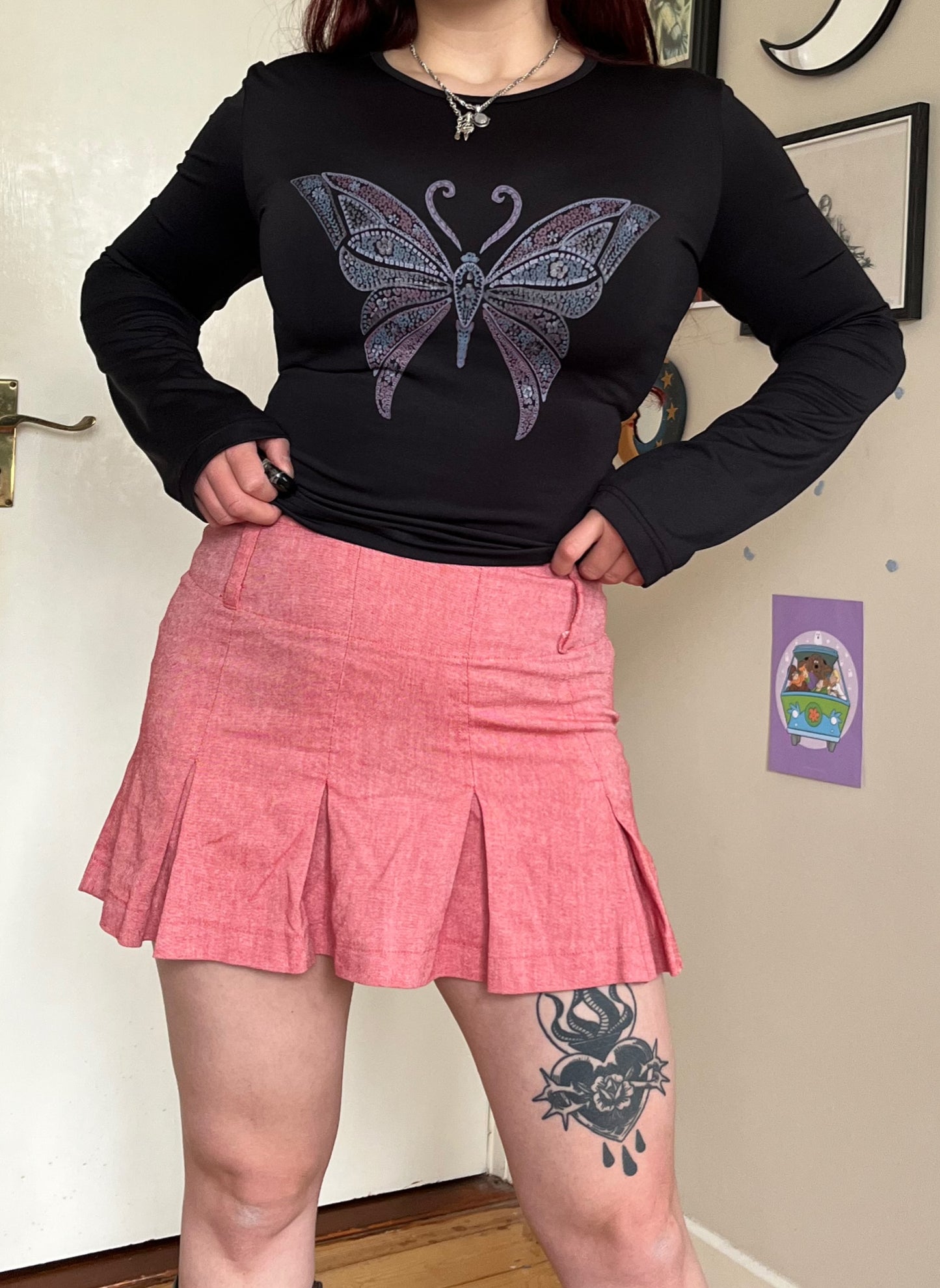 Pink Mini Skirt UK 10