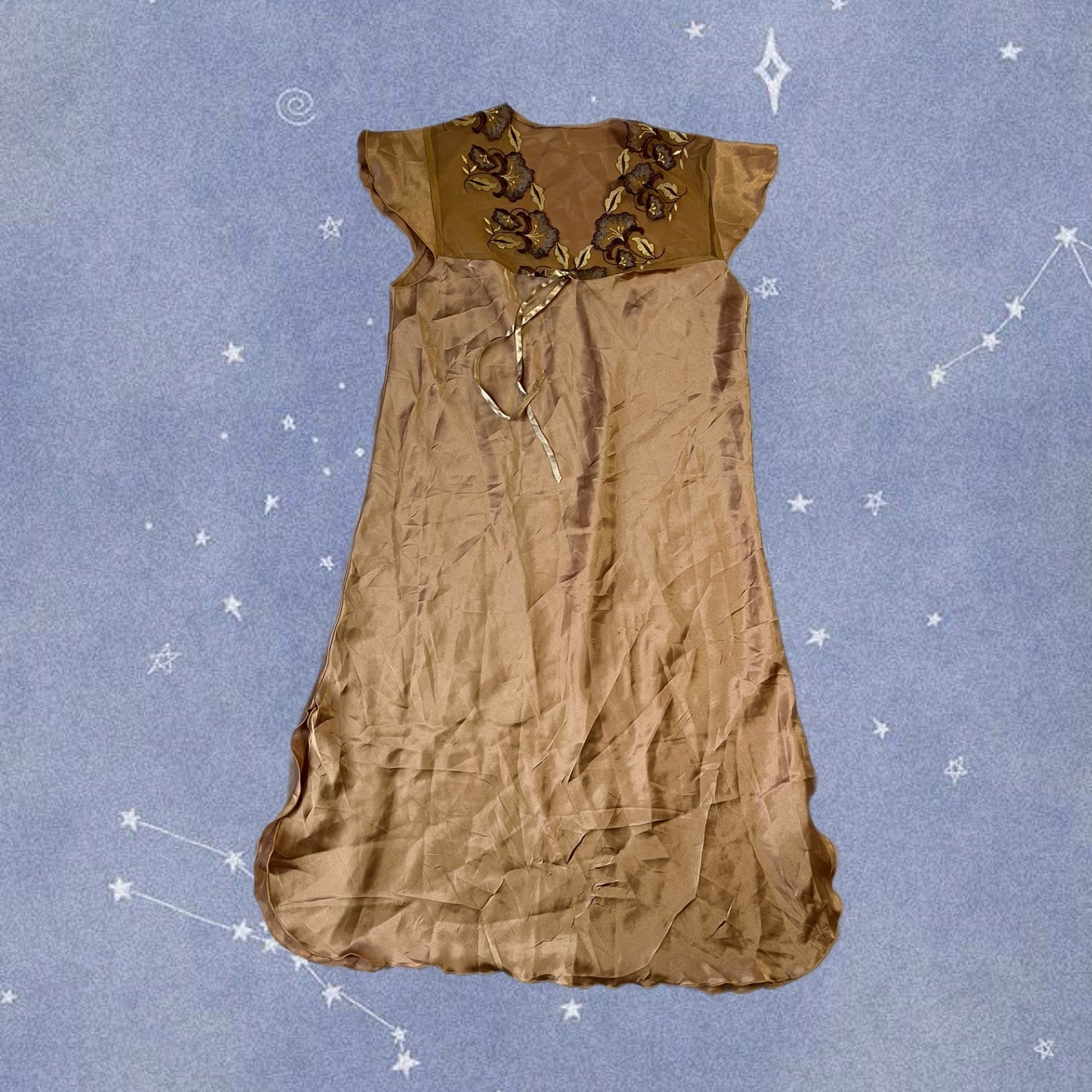 Gold Slip Dress UK 10-12