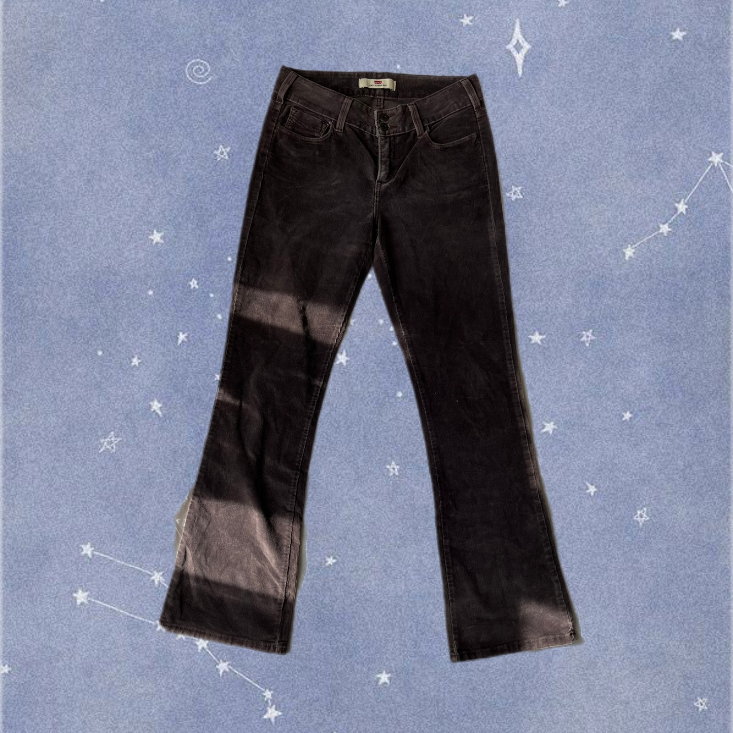 Grey Levi's Corduroy Pants UK 10