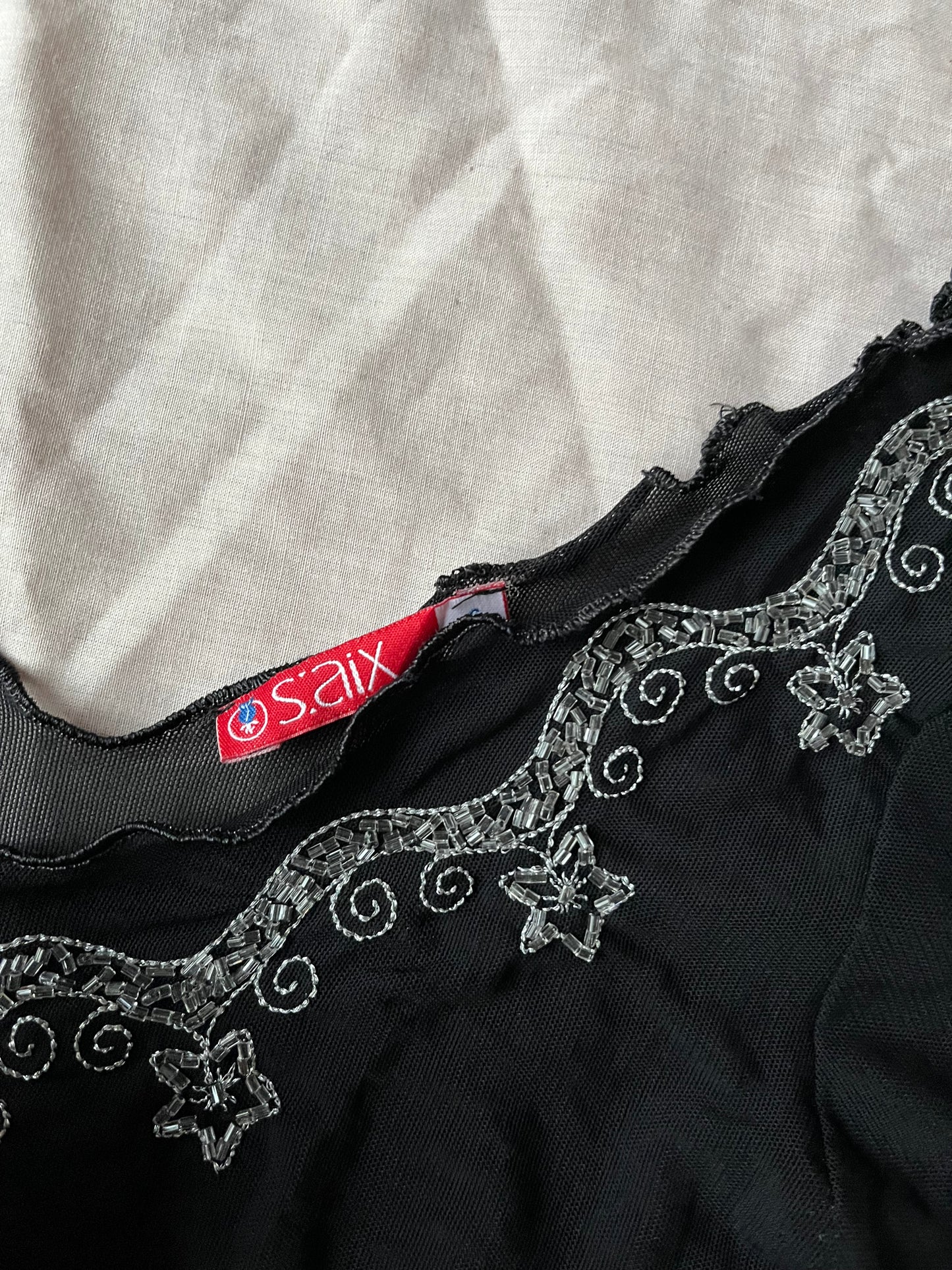 Mesh Beaded Top - UK 10