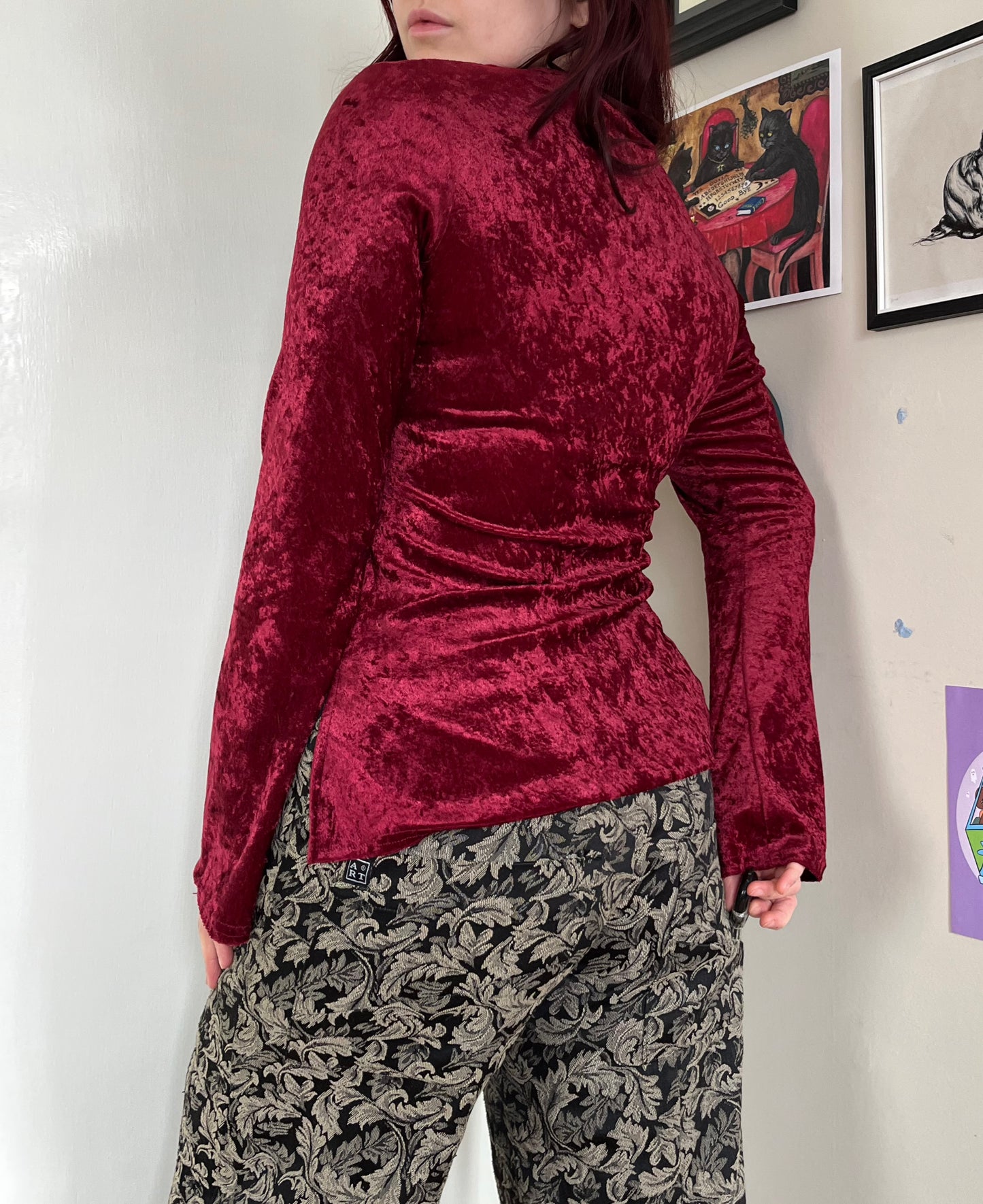 Red Velvet Top UK 10