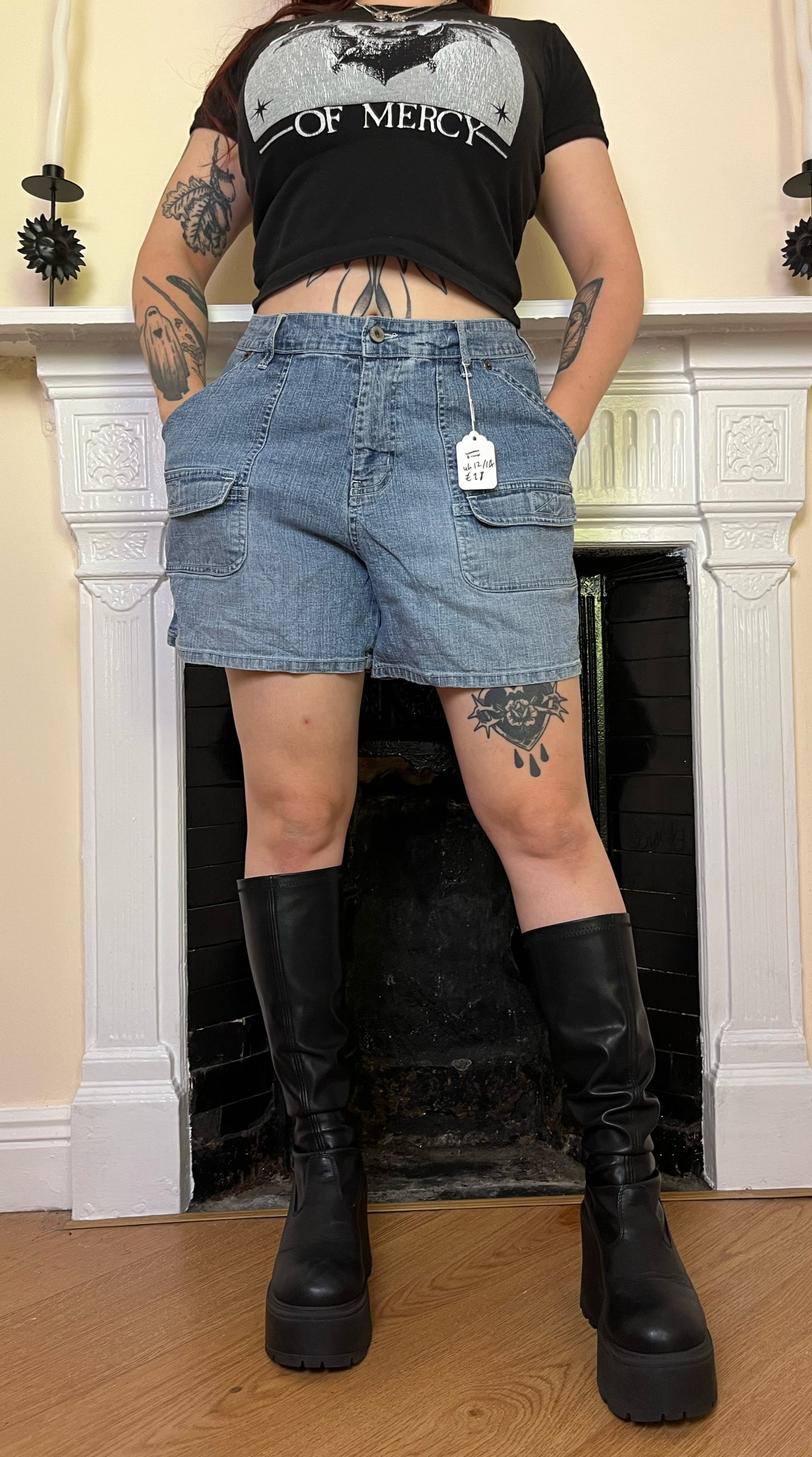 Denim Shorts UK 14