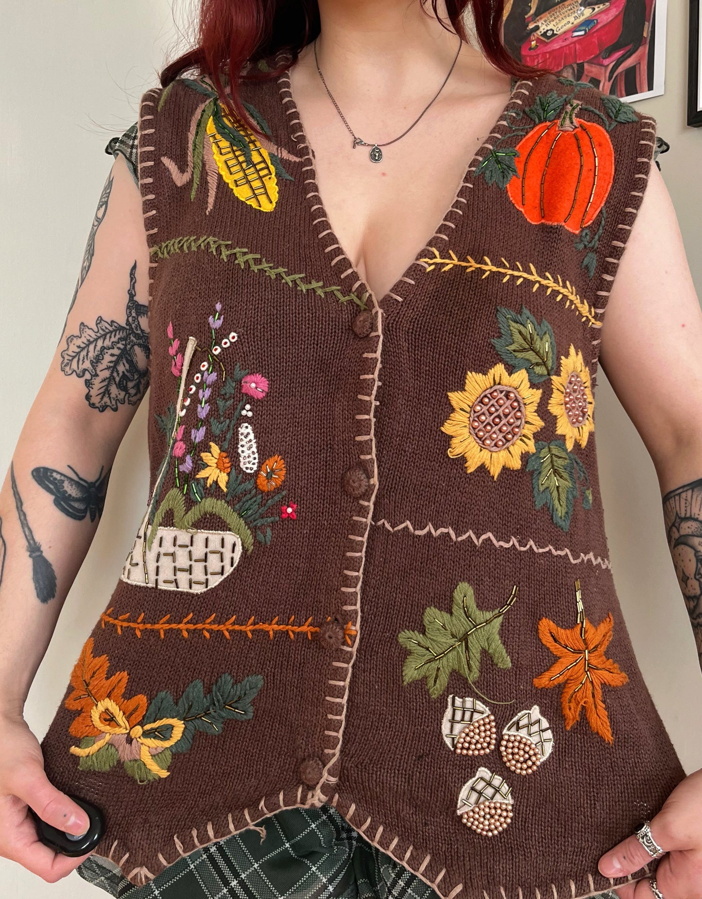 Harvest 90s Sweater Vest L