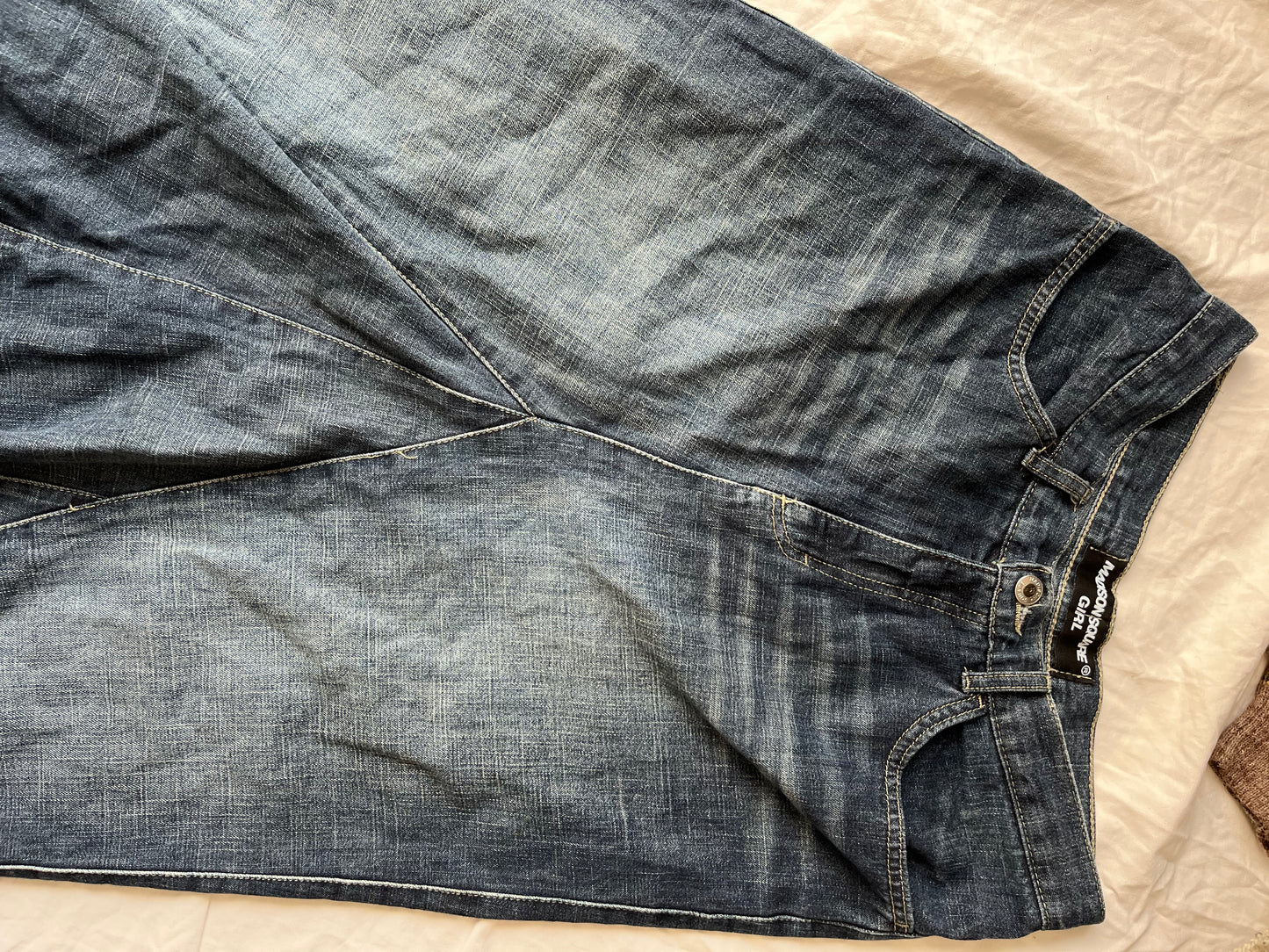 Denim Maxi Skirt UK 12