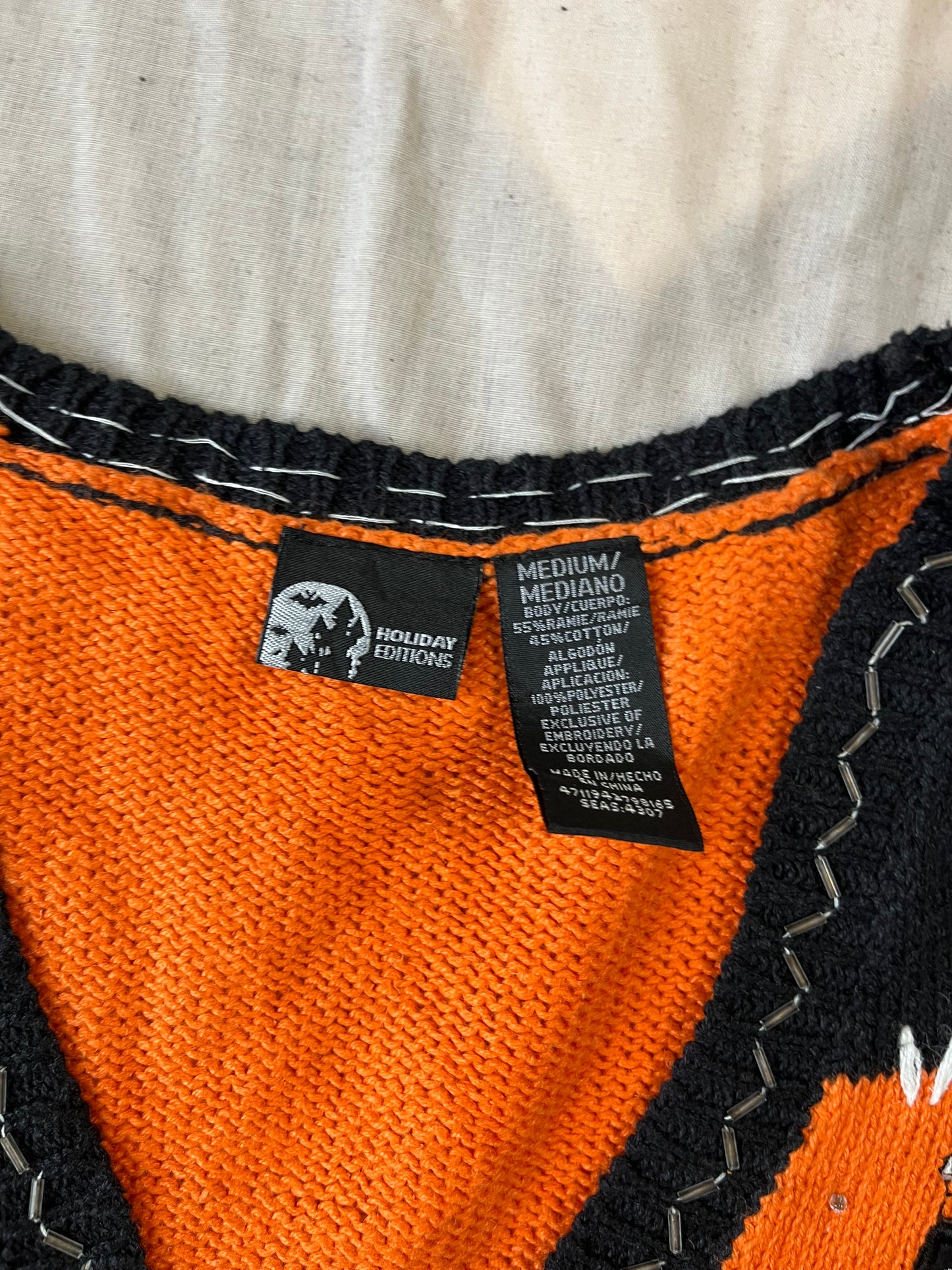 Tarot 1990s Halloween Sweater Vest M