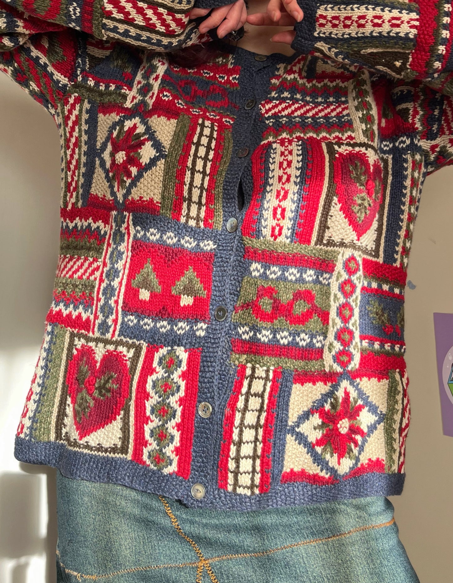 Gingerbread 1990s Cardigan UK 4-16/L