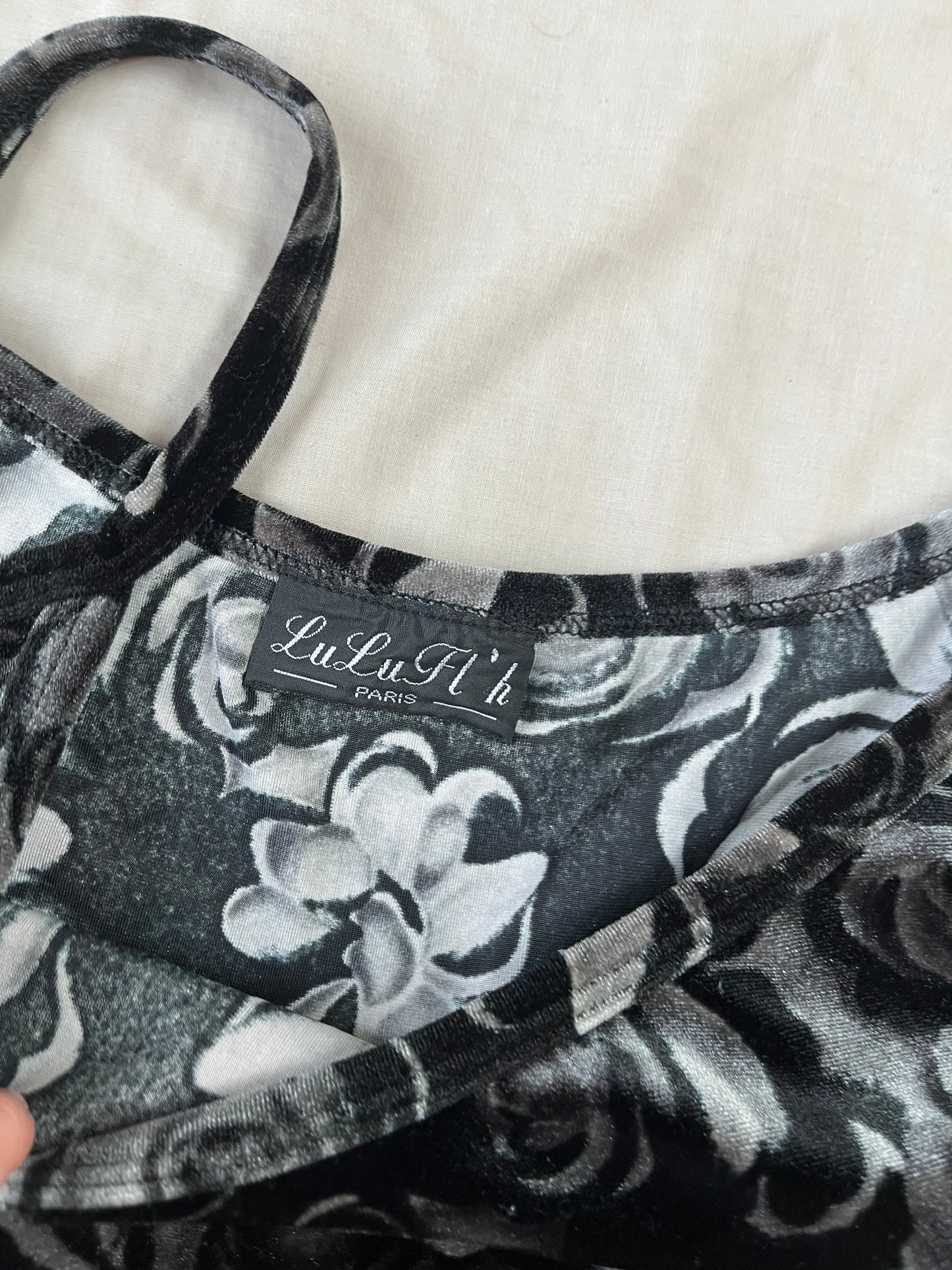 Floral Velvet Dress UK 12