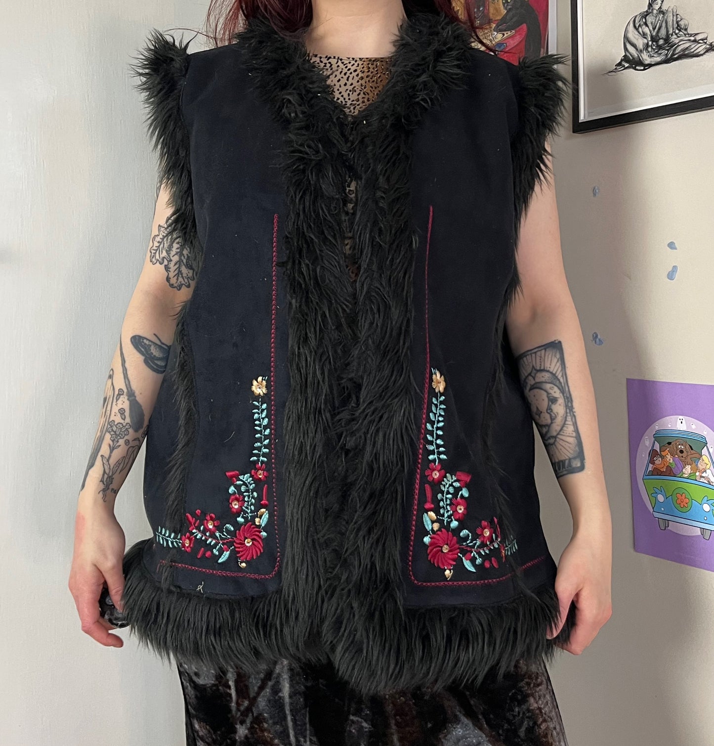 Sleeveless Afghan Coat XXL