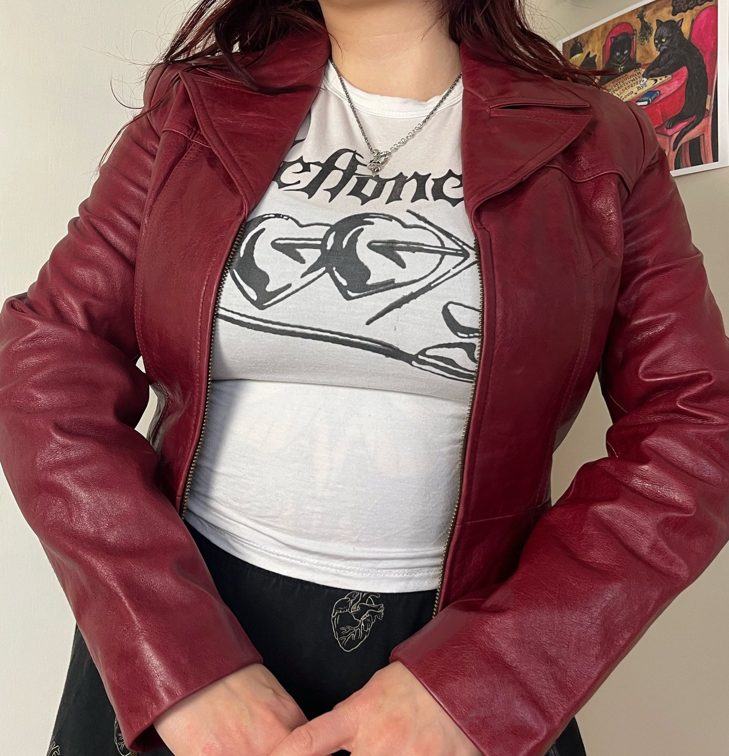 Katherine Leather Jacket UK 8
