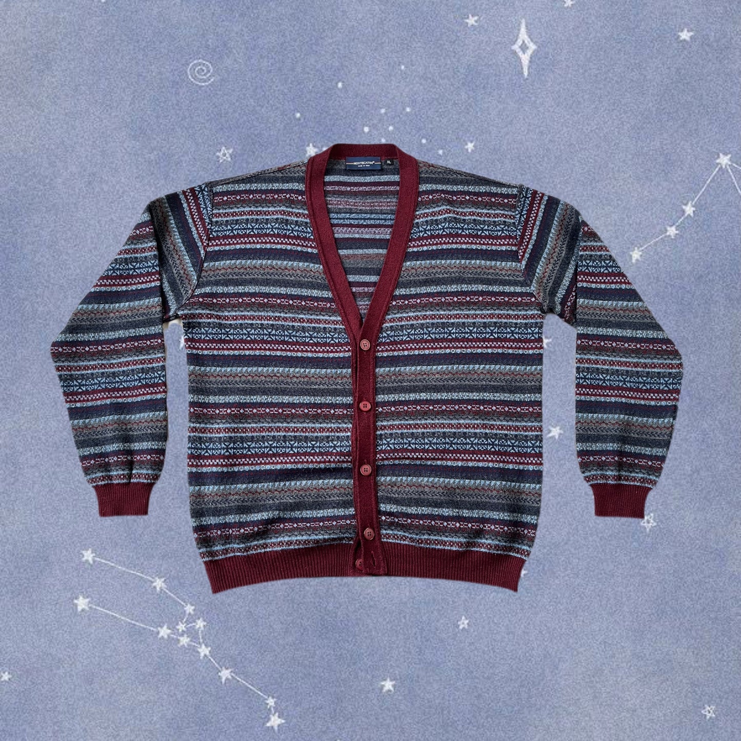 Red and Blue Cardigan XL