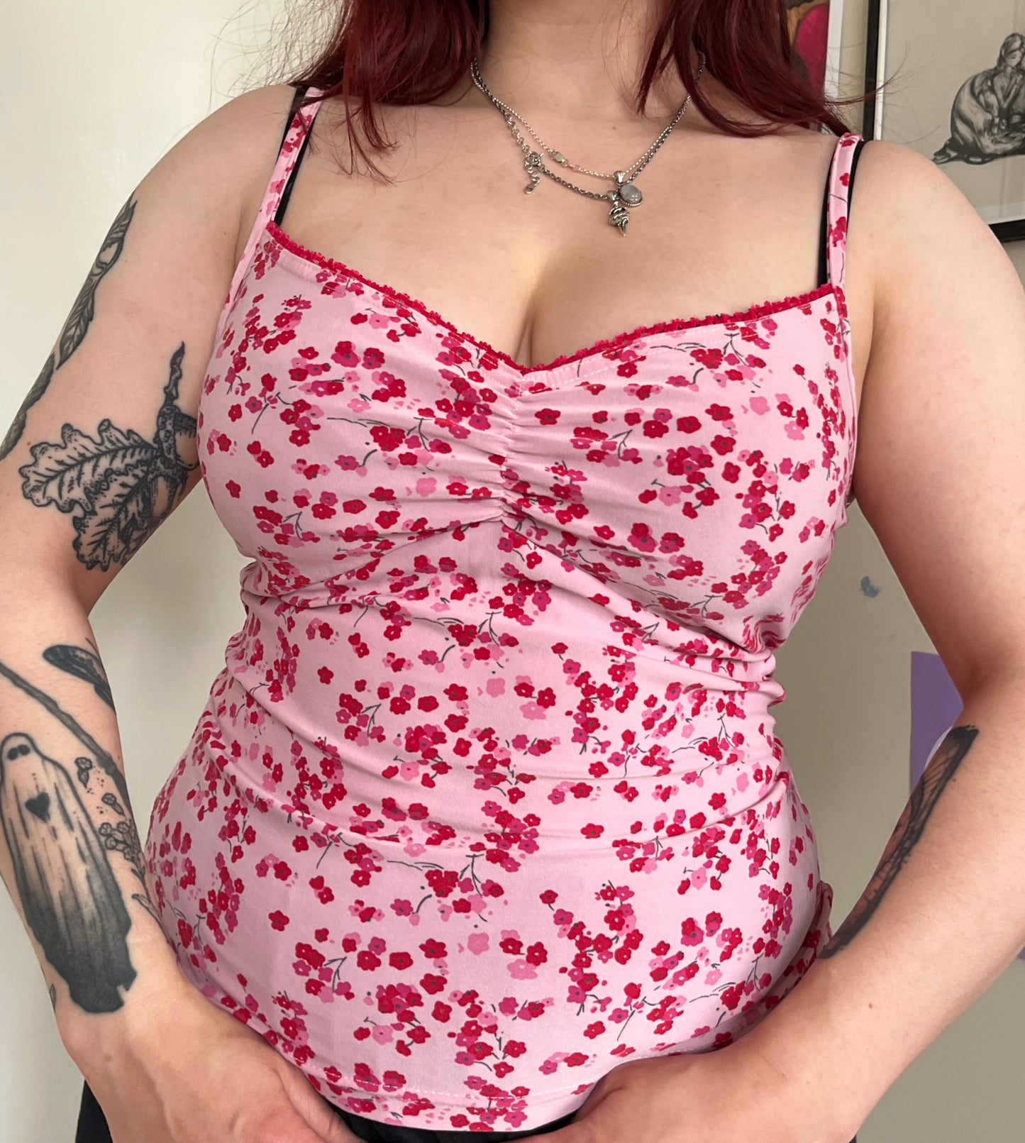Floral New Look Cami Top UK 10