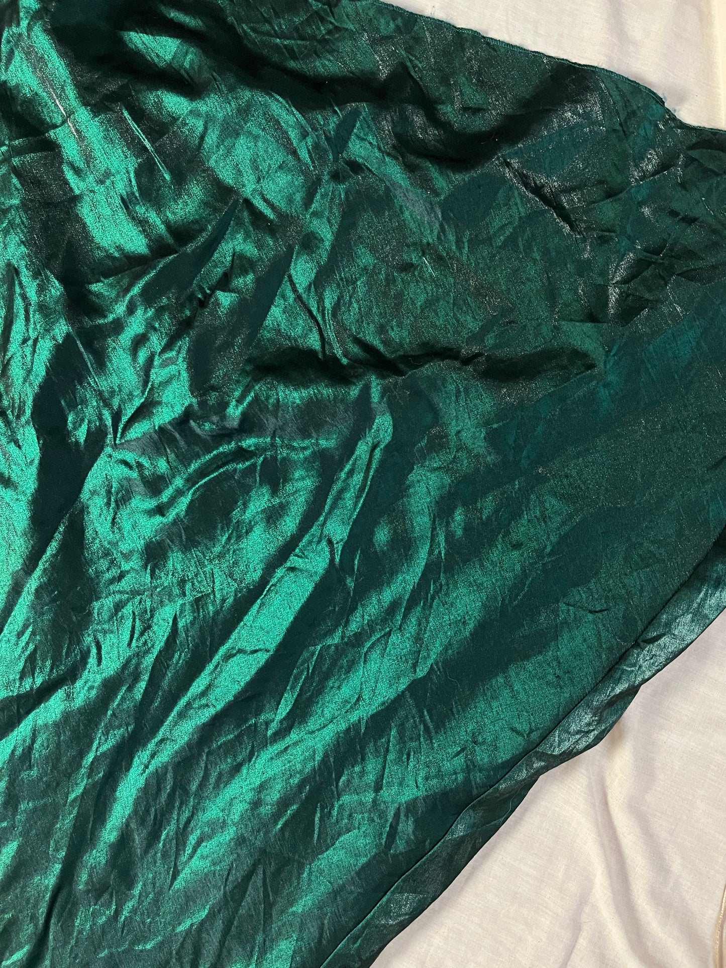 Green Satin Evening Dress - UK 10