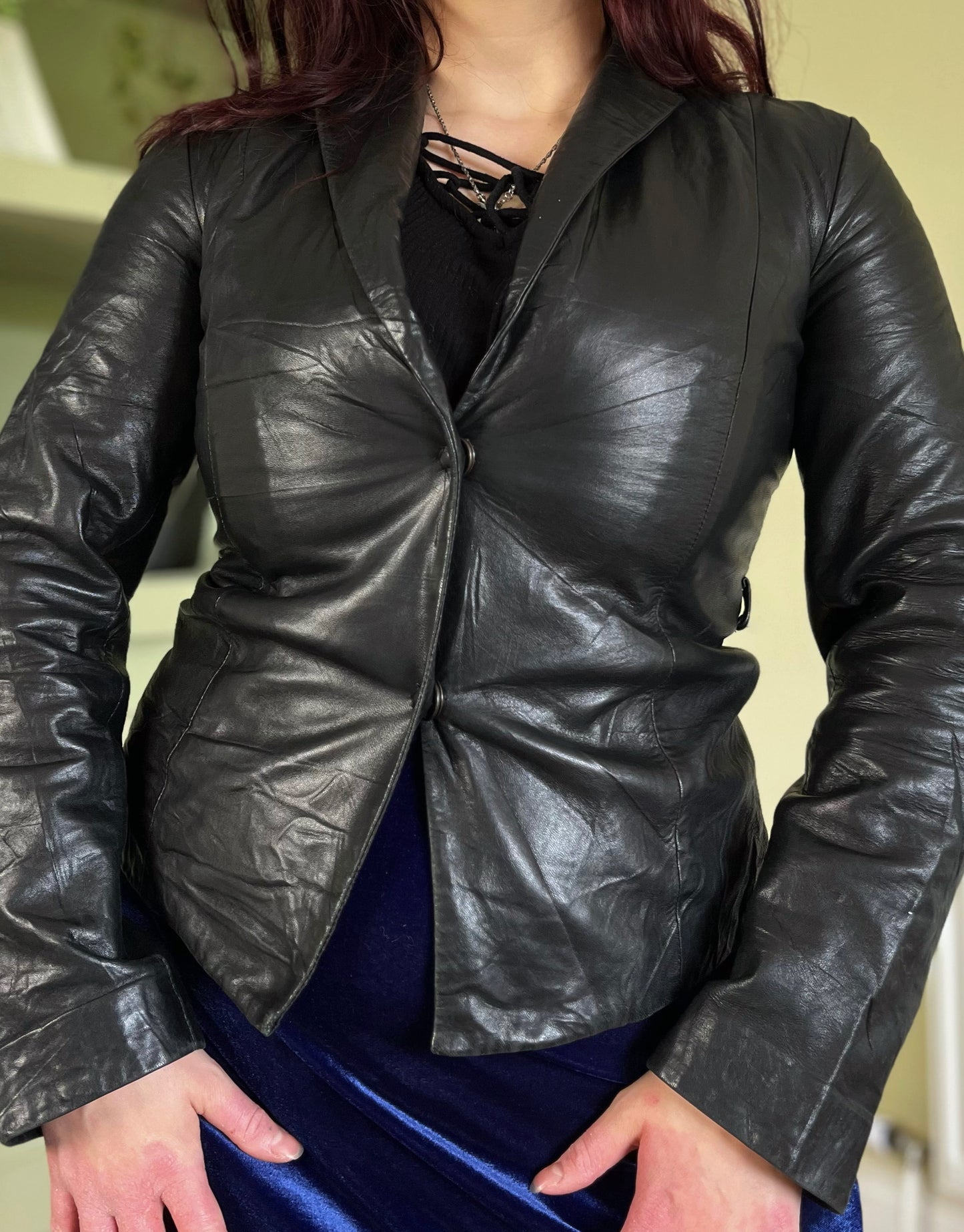 Nina Leather Jacket UK 10-12