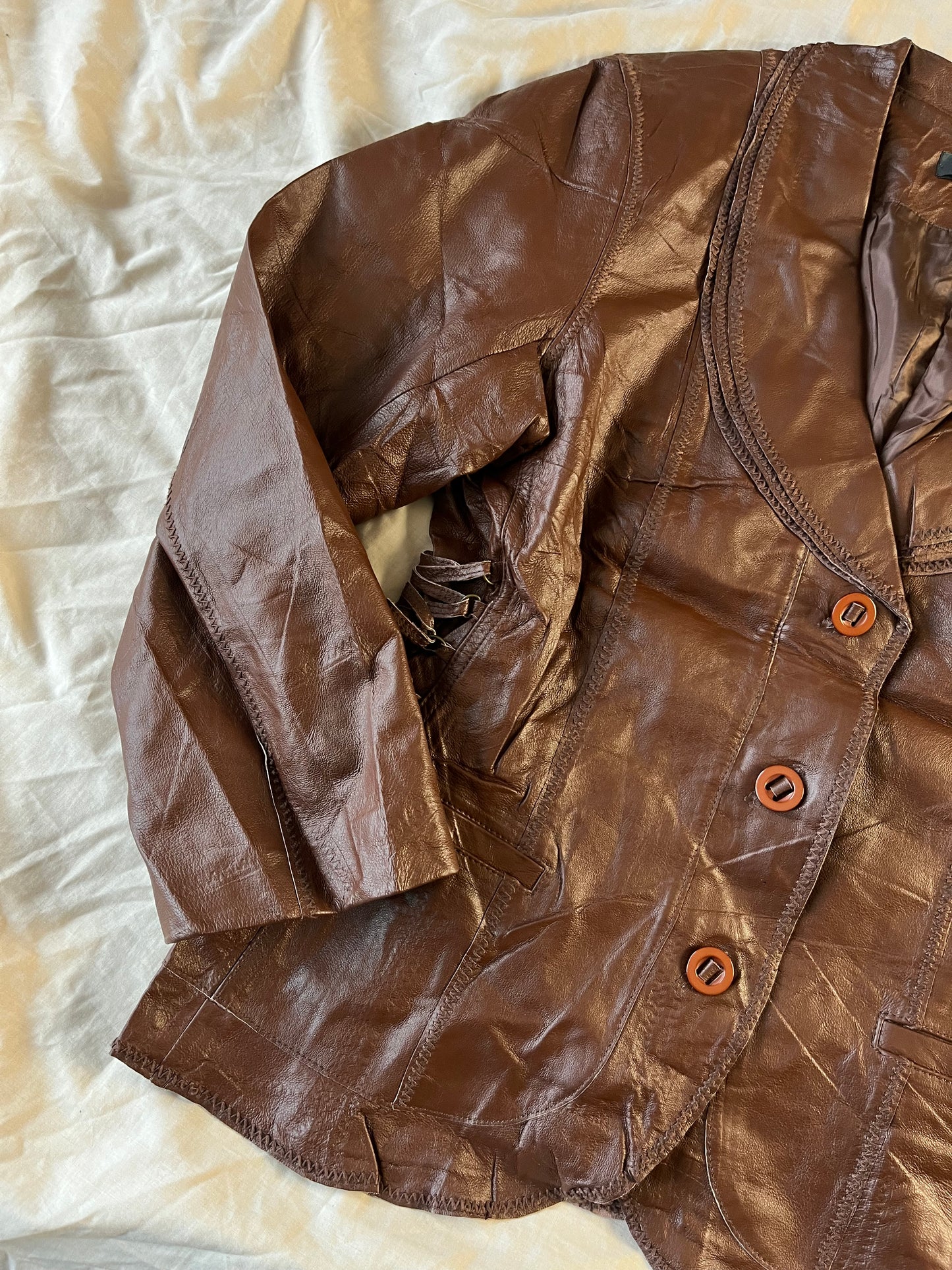 Penney Leather Jacket UK 12-14