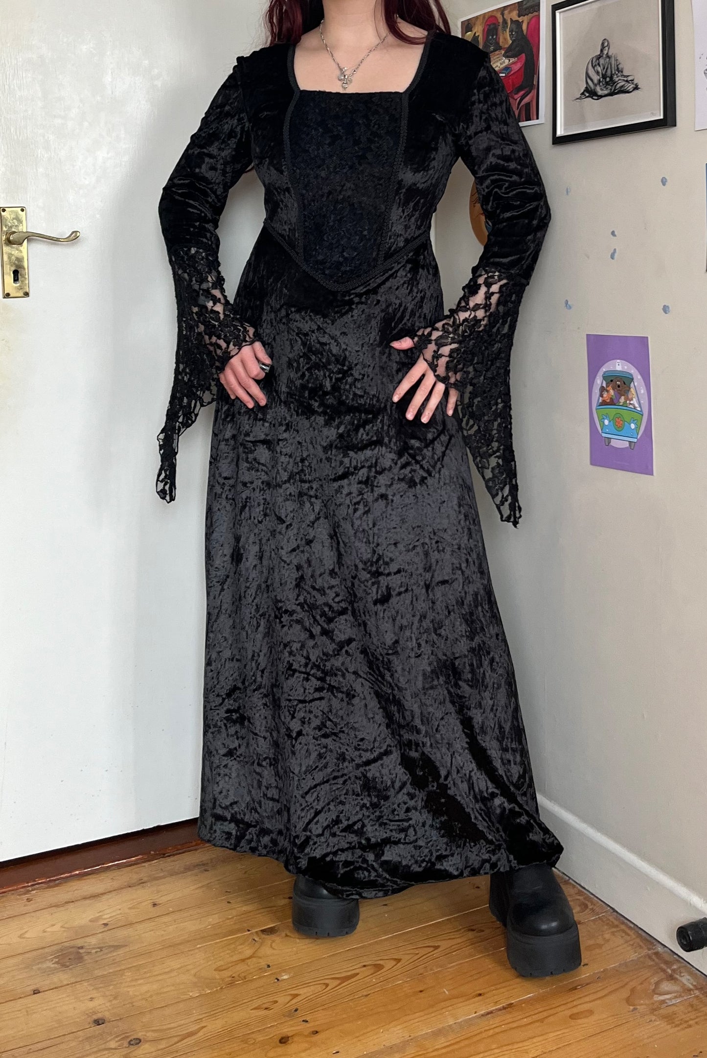 Nomads Velvet Dress UK 10
