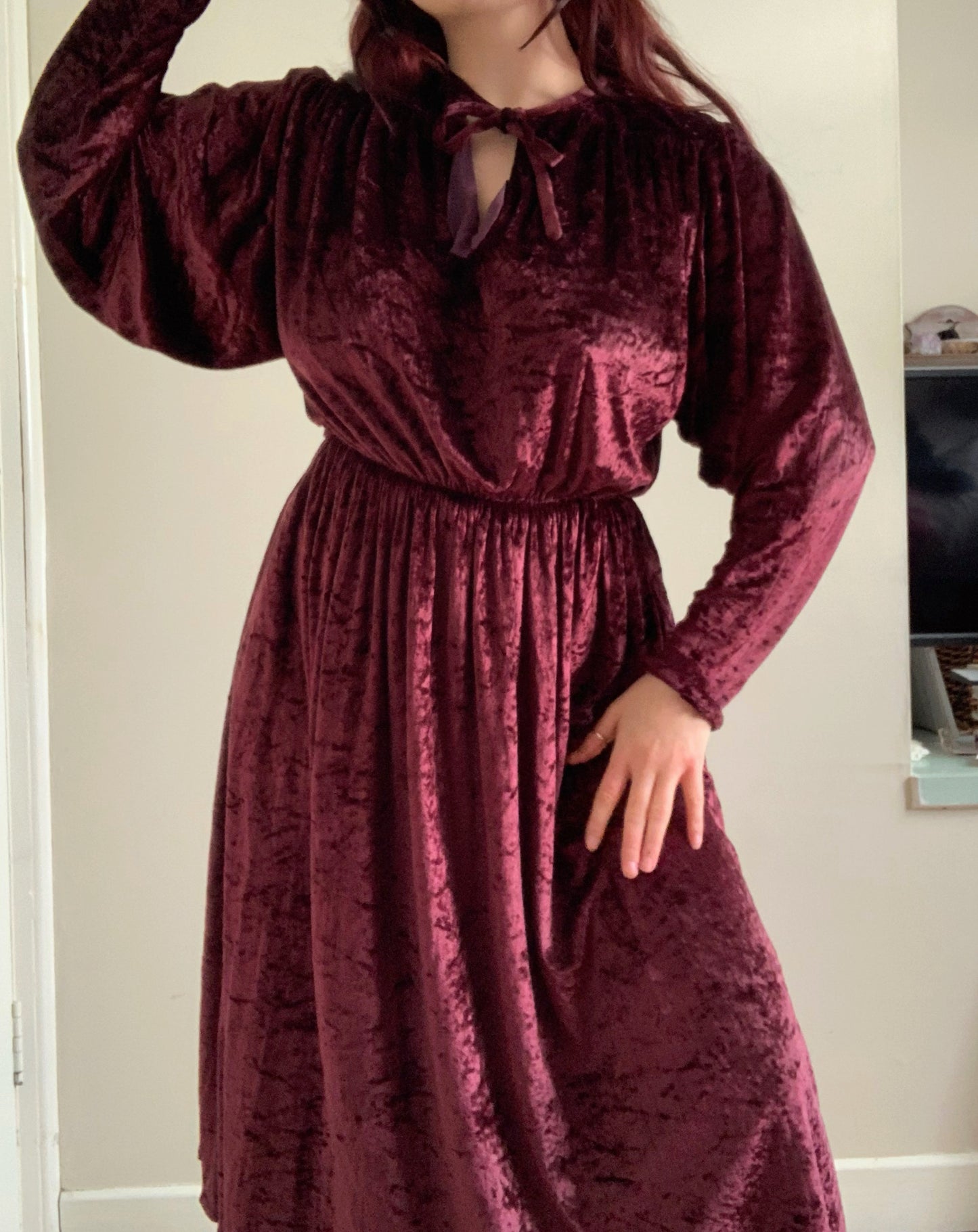 Becca 90s Velvet Dress UK 10-12