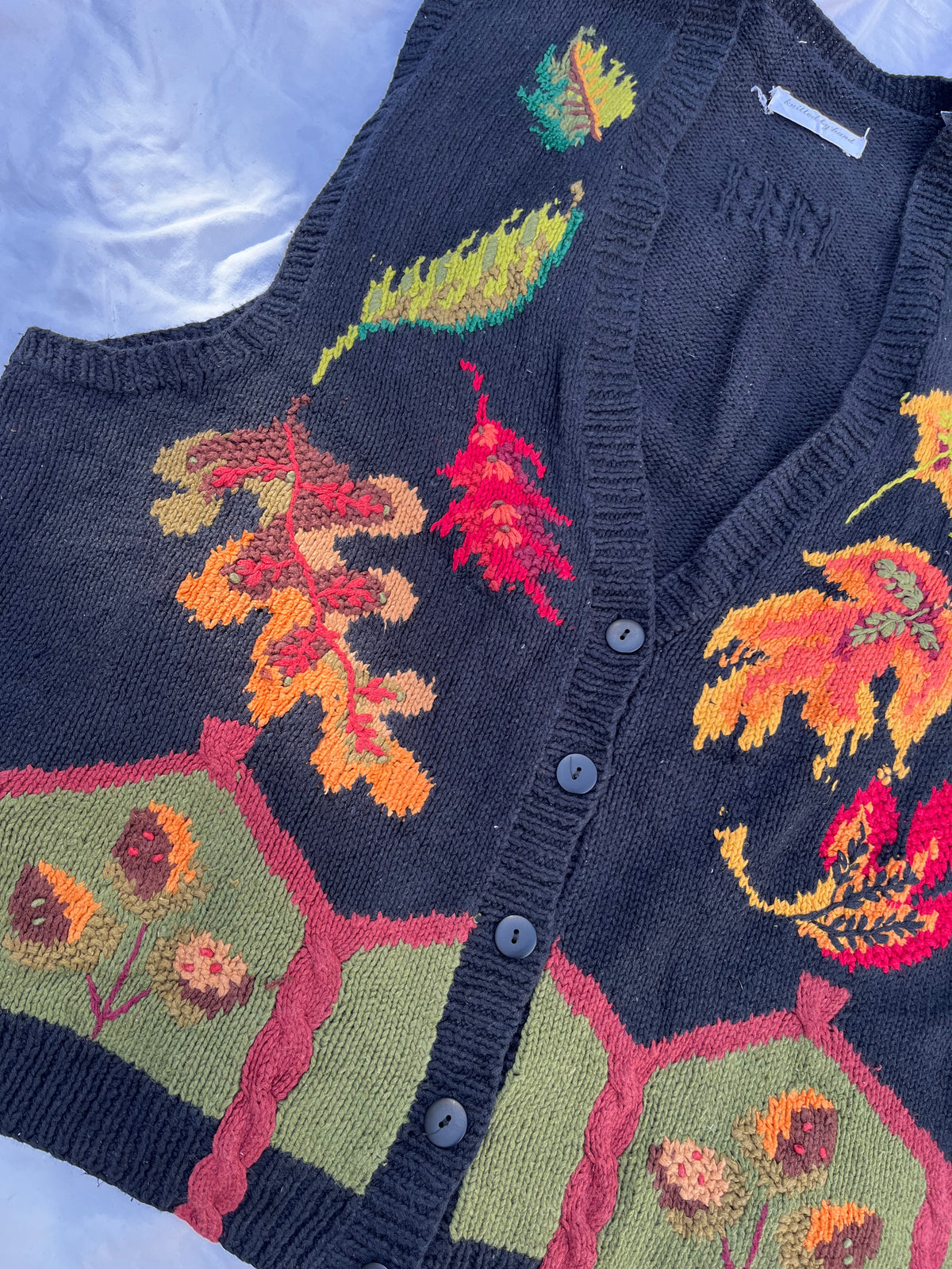 Autumn Leaves Sweater Vest XXL