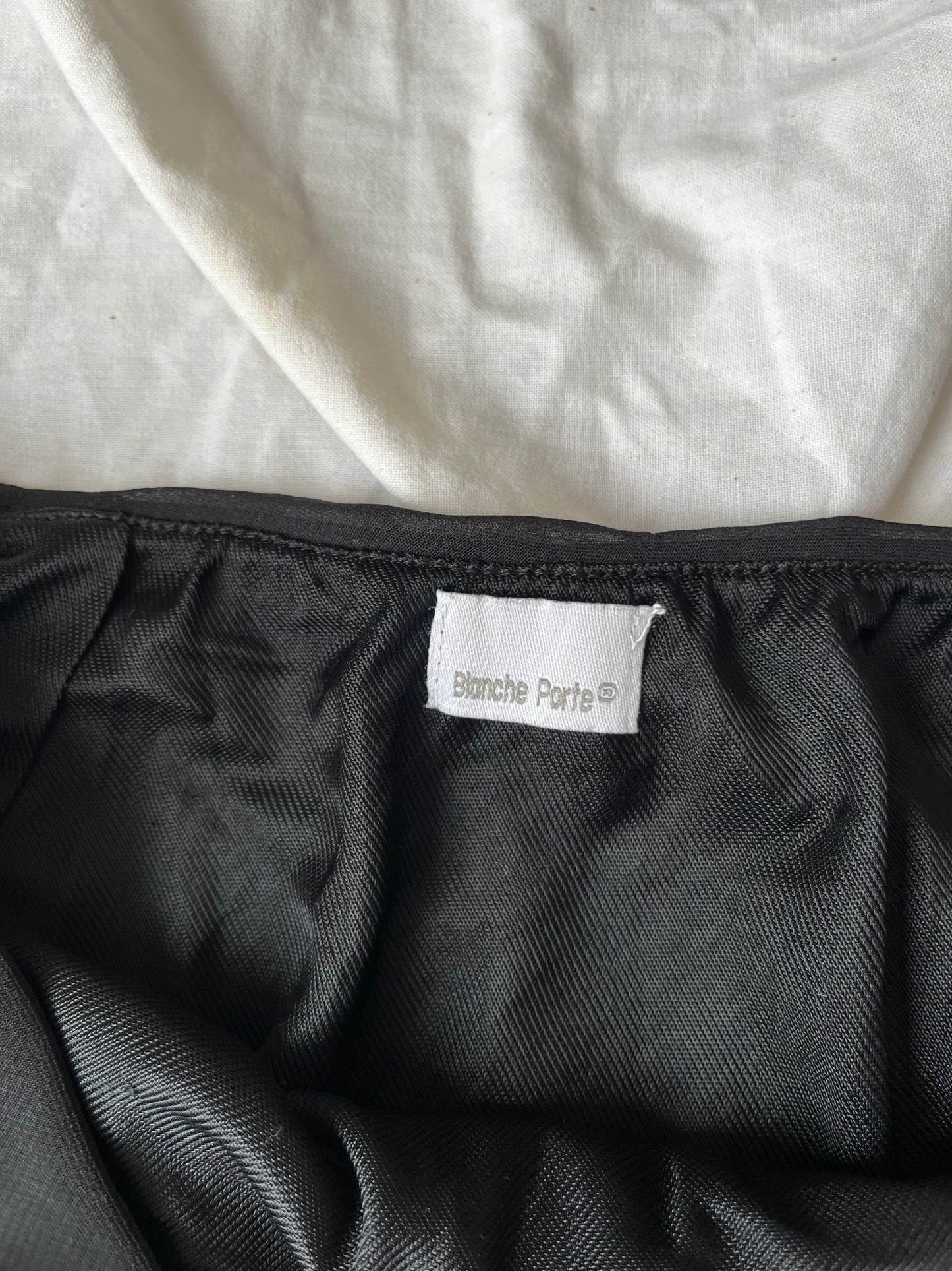 Black Mesh Maxi Skirt UK 8-10