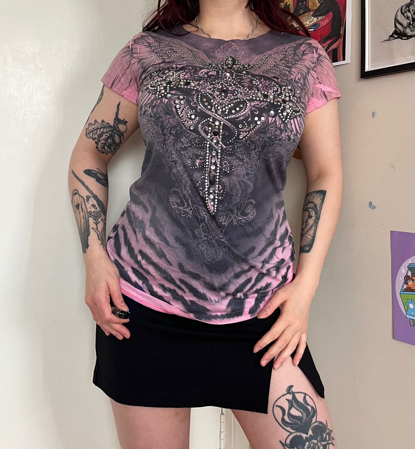 Y2K Cross Tshirt M