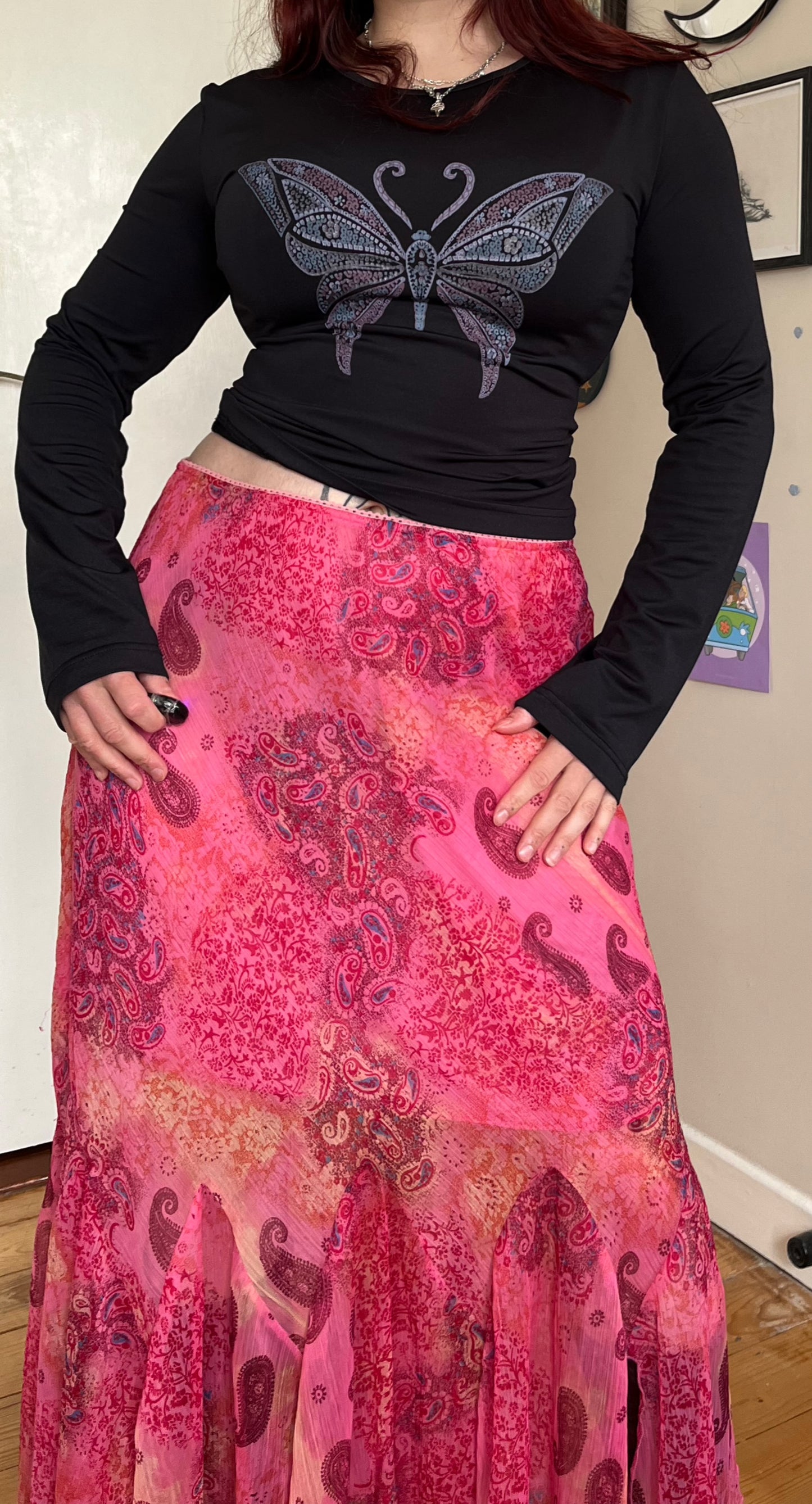 Floral Fairy Maxi Skirt UK 14-18