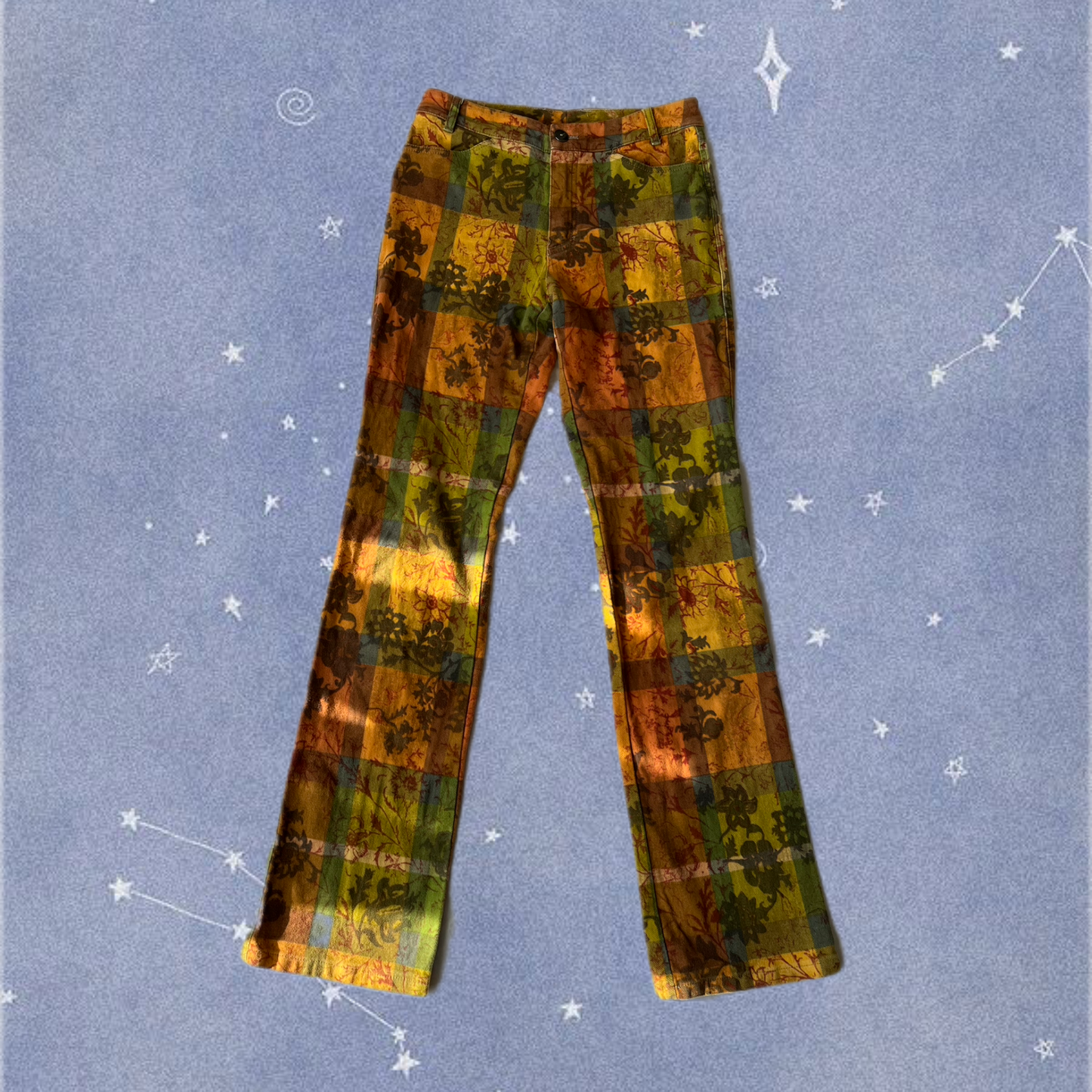 Patchwork Floral Pants UK 6