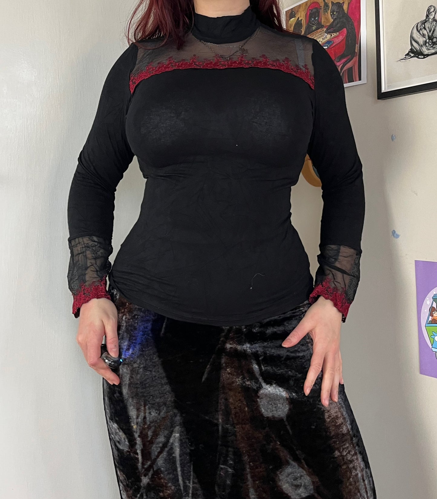 Mall Goth Top UK 8-10