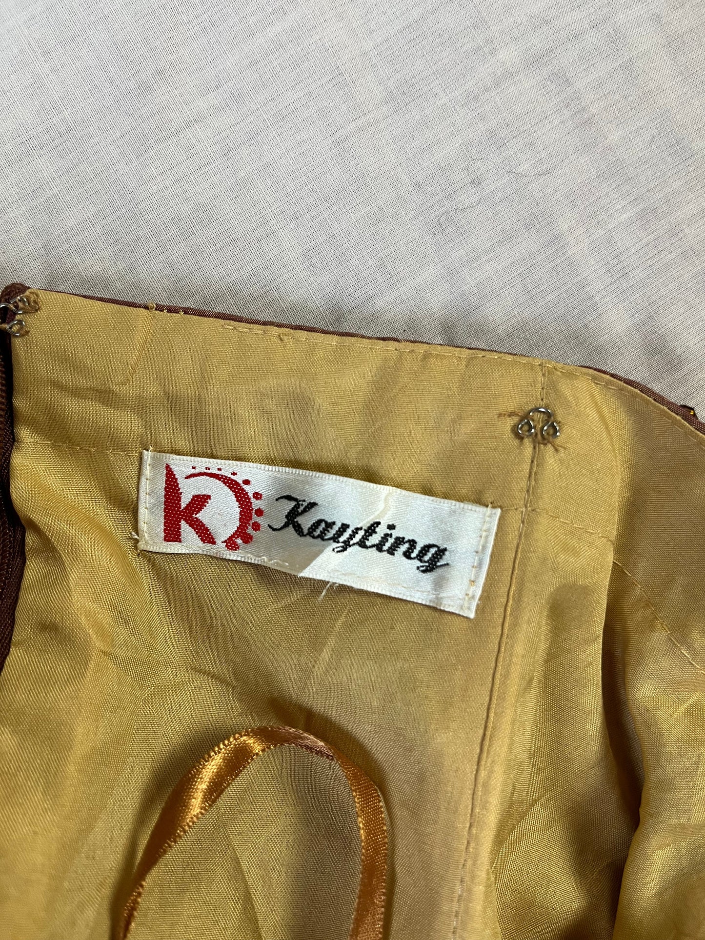 Gold Evening Dress UK 12