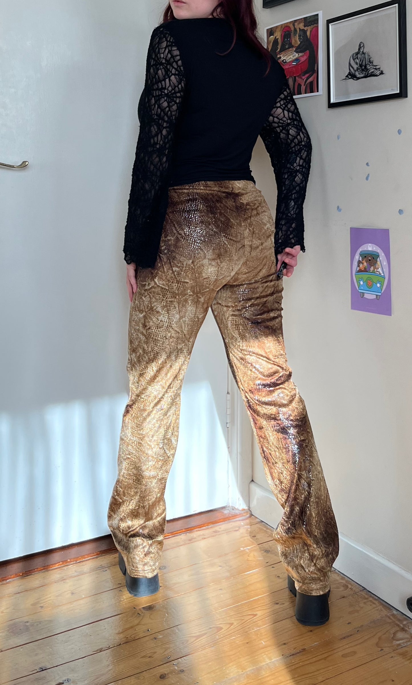 Velvet Brown Pants UK 12