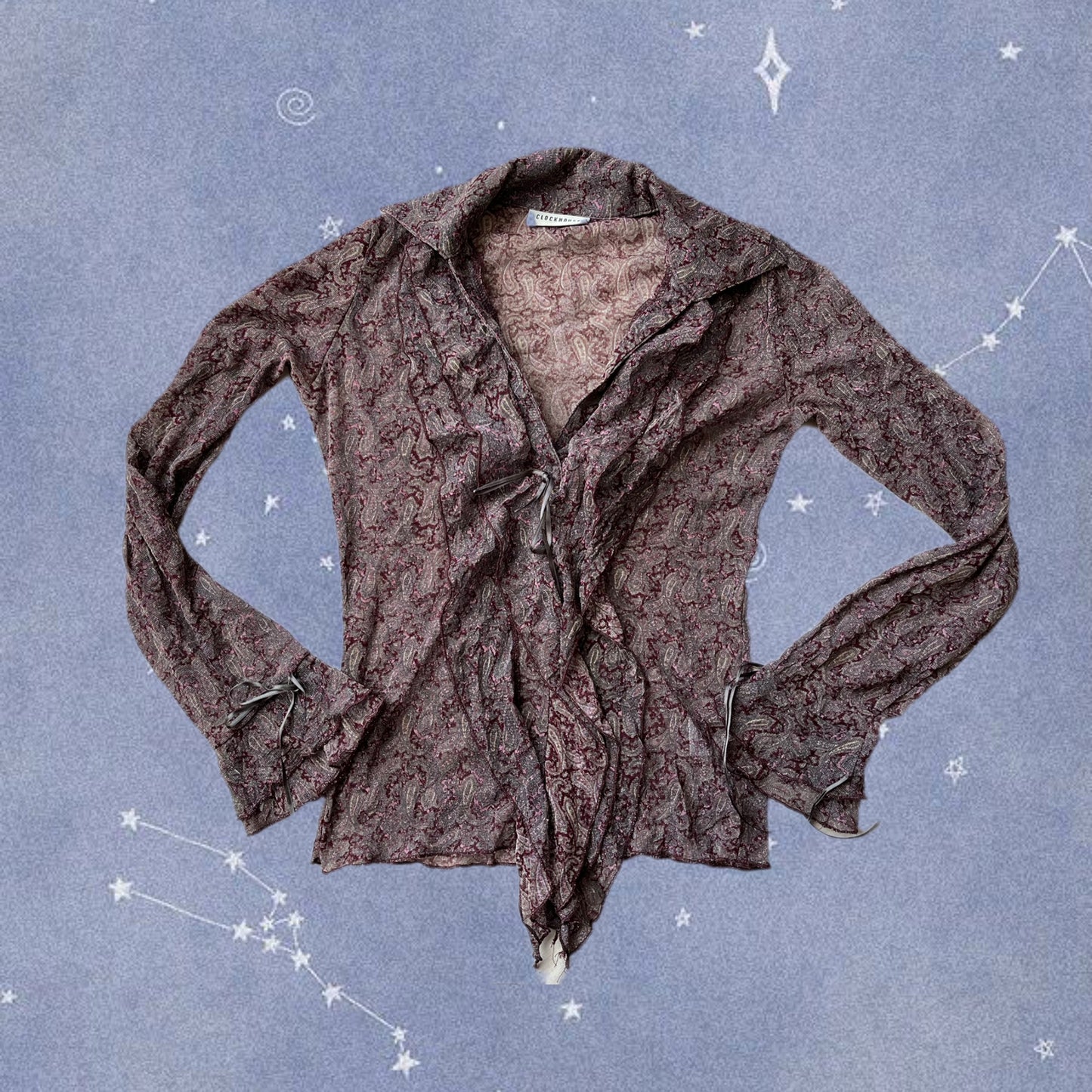 Purple Paisley Top - UK 8-10