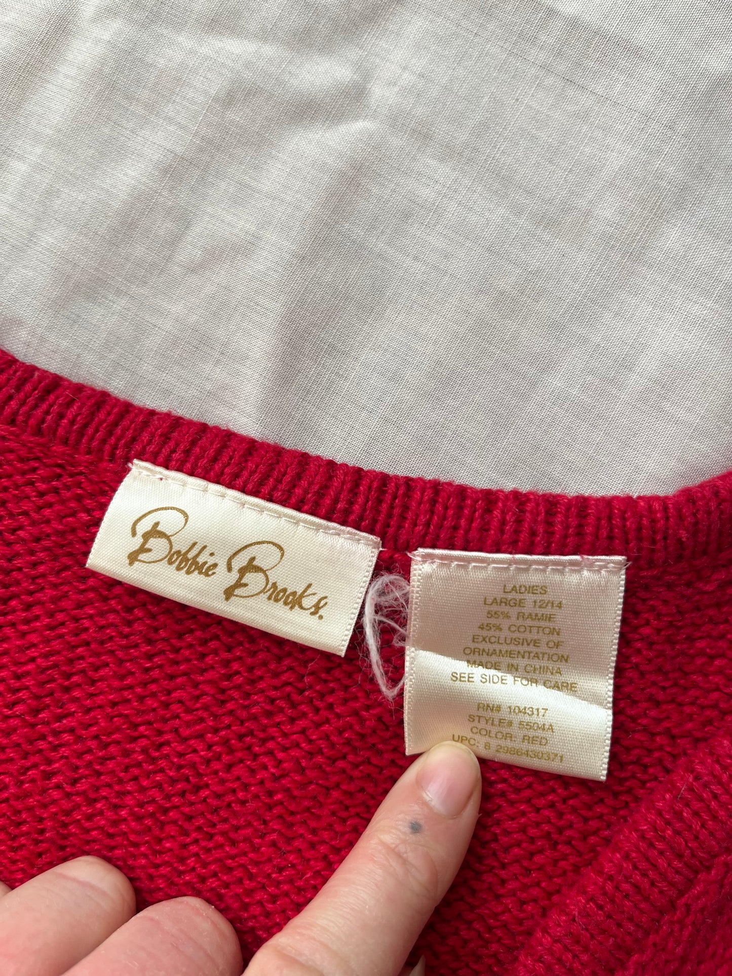 Let It Snow 1990s Sweater Vest UK 4-16/L