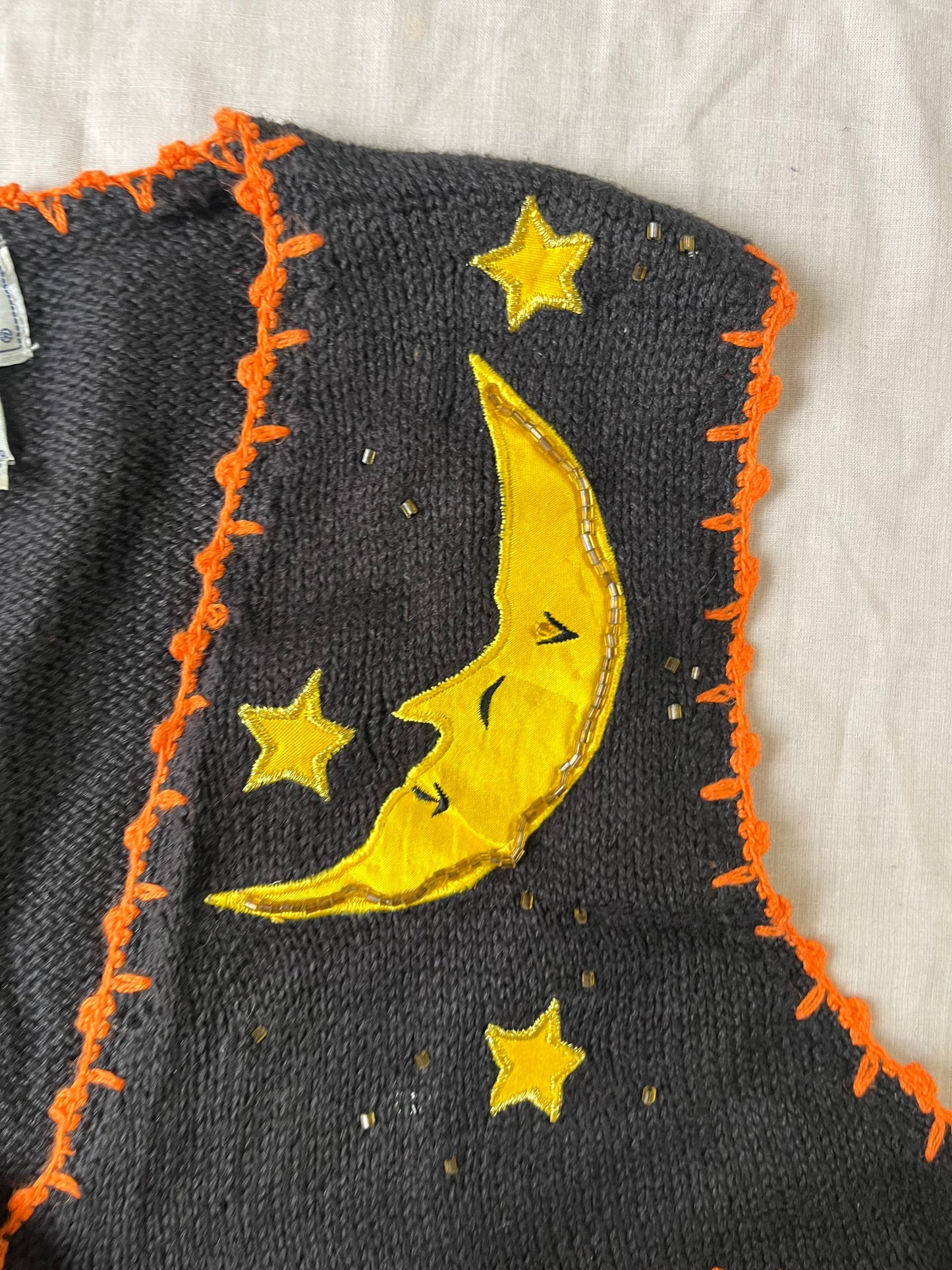 Happy Harvest 1990s Halloween Sweater Vest S (2)