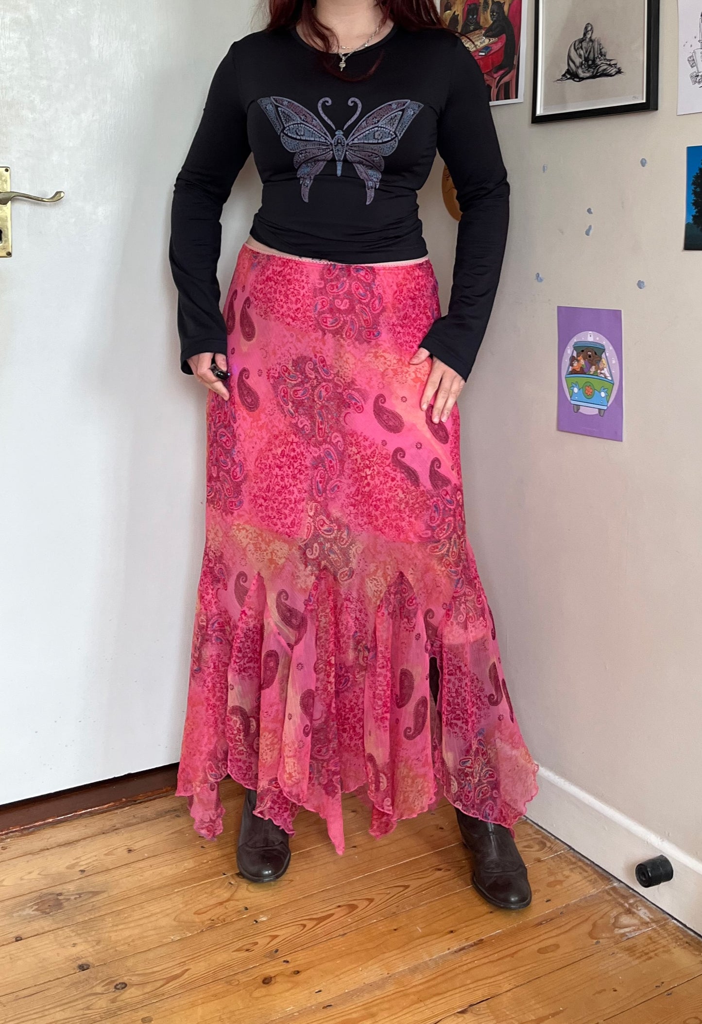 Floral Fairy Maxi Skirt UK 14-18
