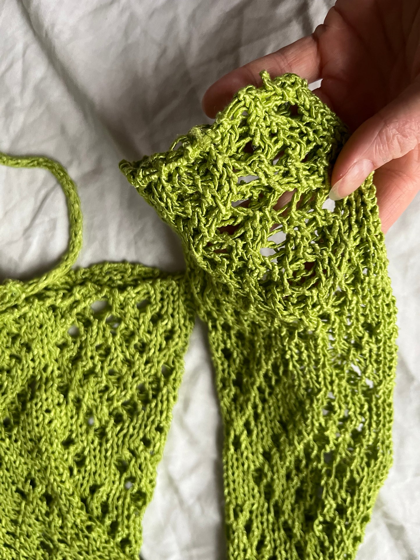 Moss Green Tie Front Cardigan M