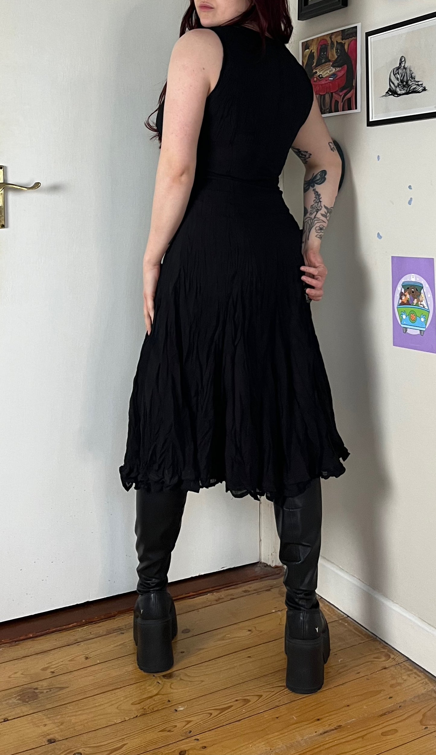 Black And Red Dress UK 10