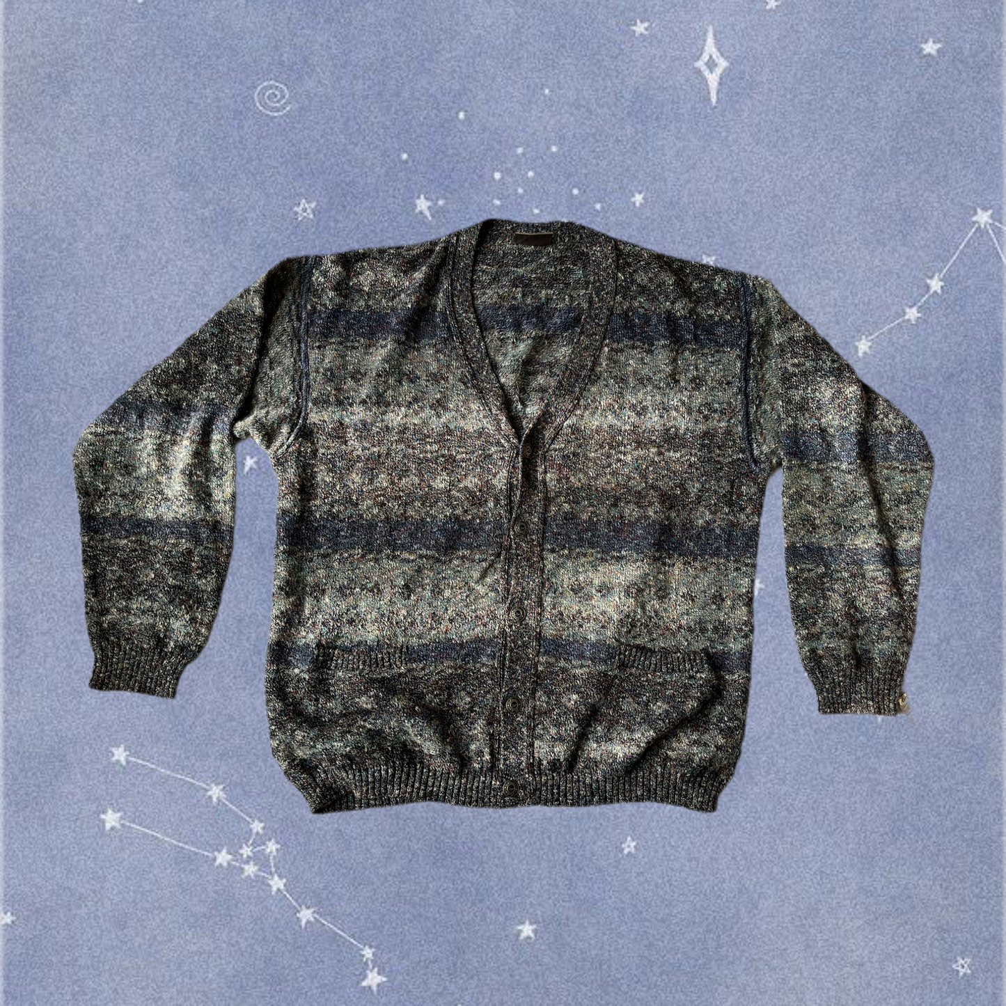 Green and Blue Cardigan XL