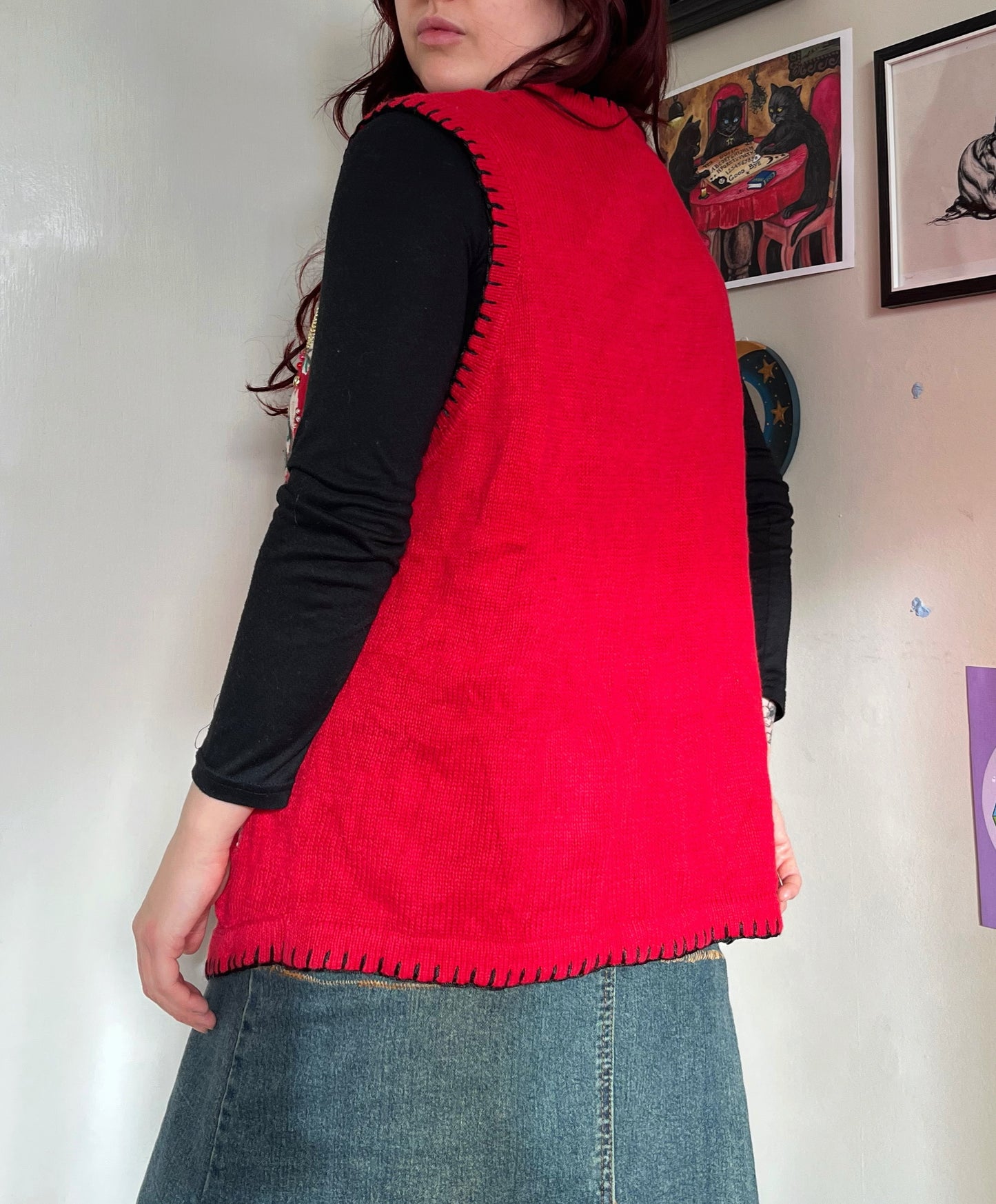 Silent Night 1990s Sweater Vest UK 4-18/XL