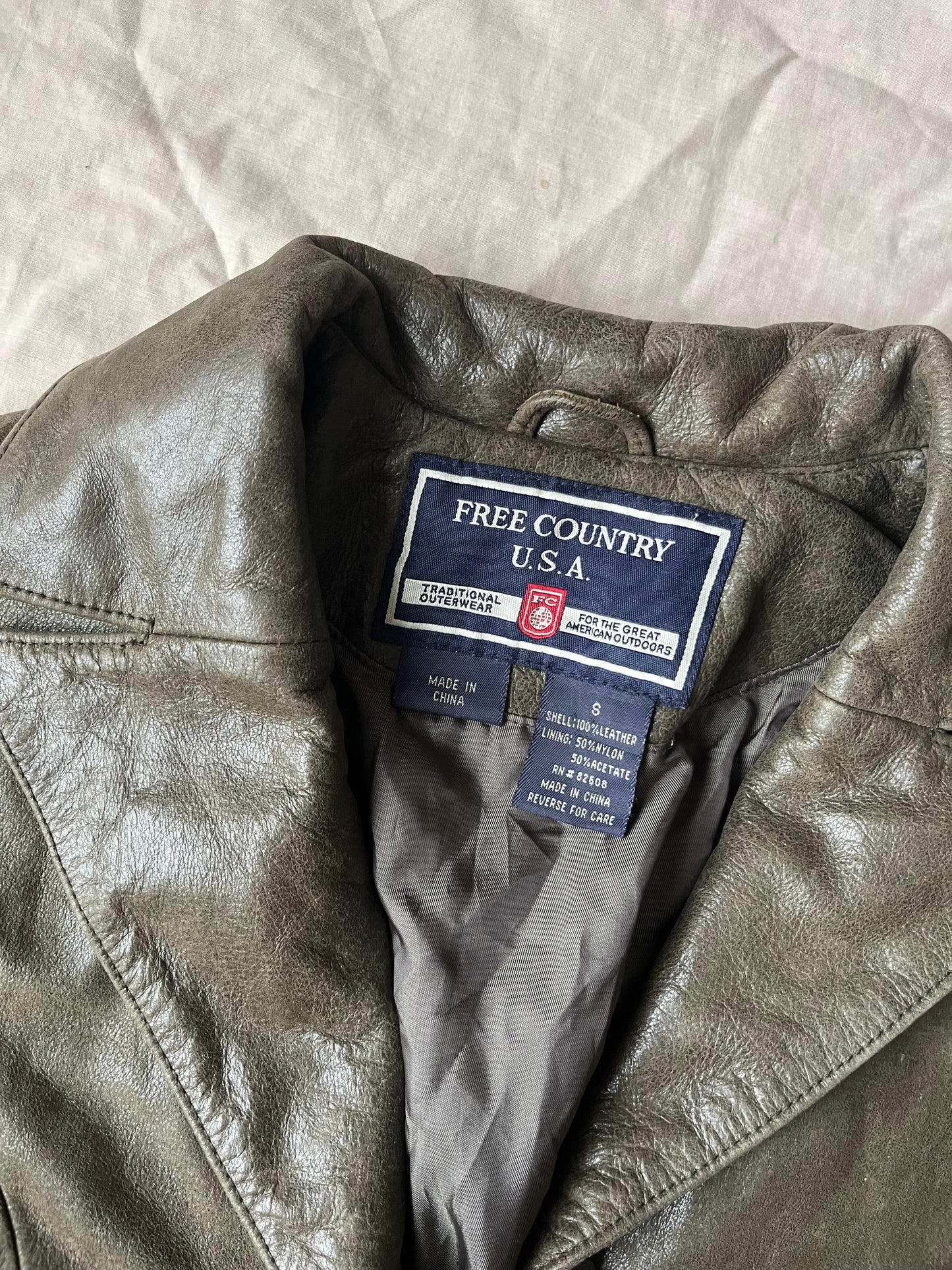 Moss Leather Jacket UK 10/S