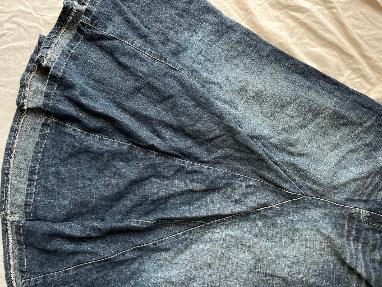 Denim Maxi Skirt UK 12