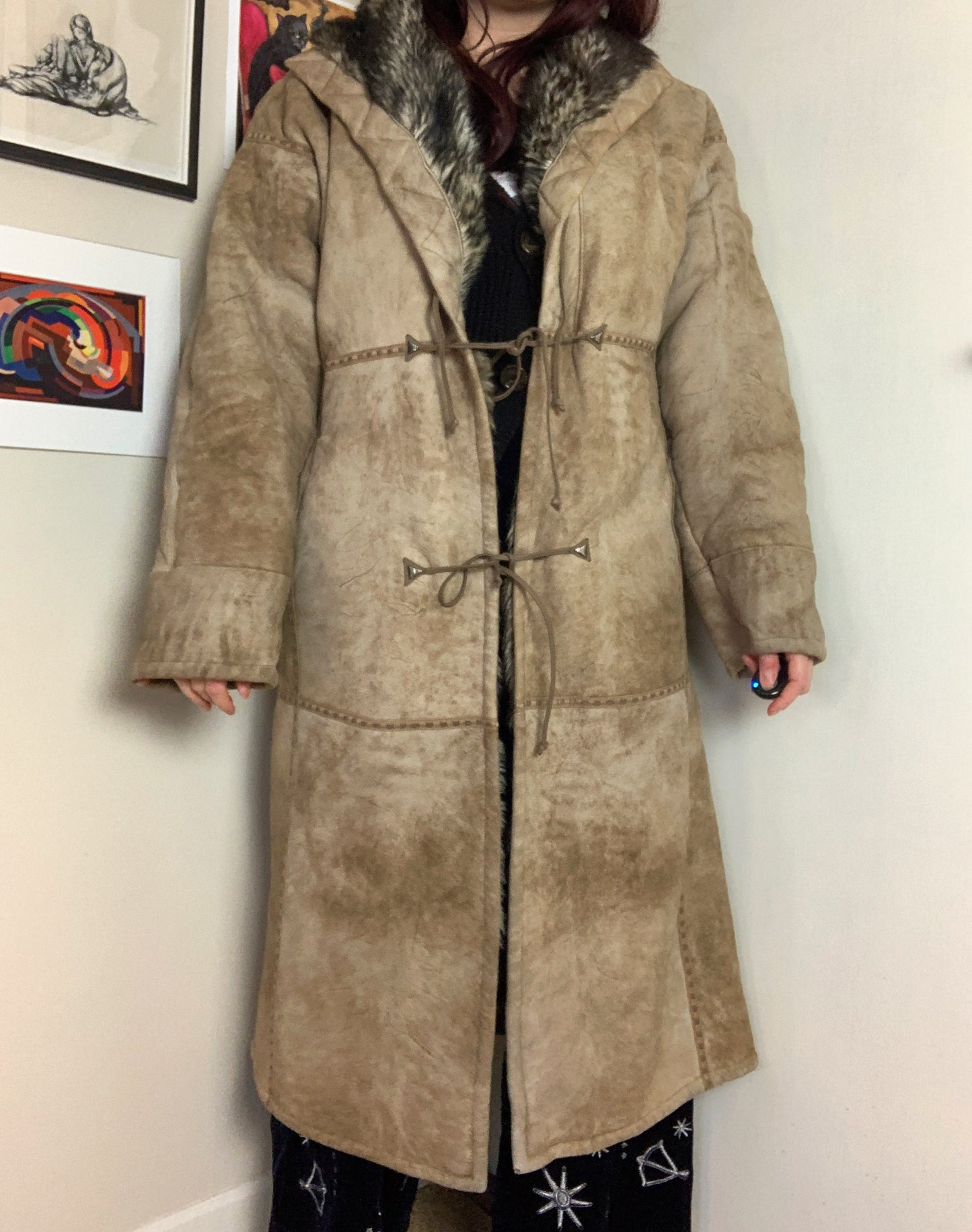 Leila 90s Shearling Coat UK 14-16/L