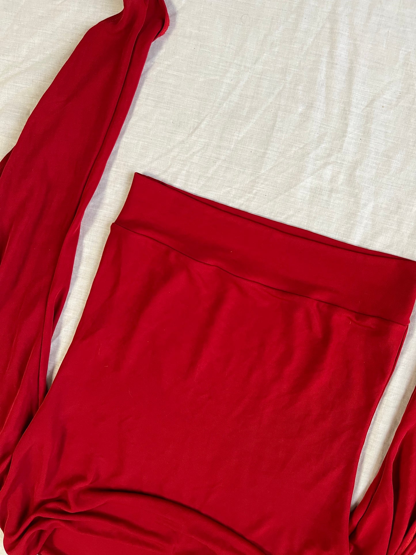 Red Cowl Neck Top UK 10-12
