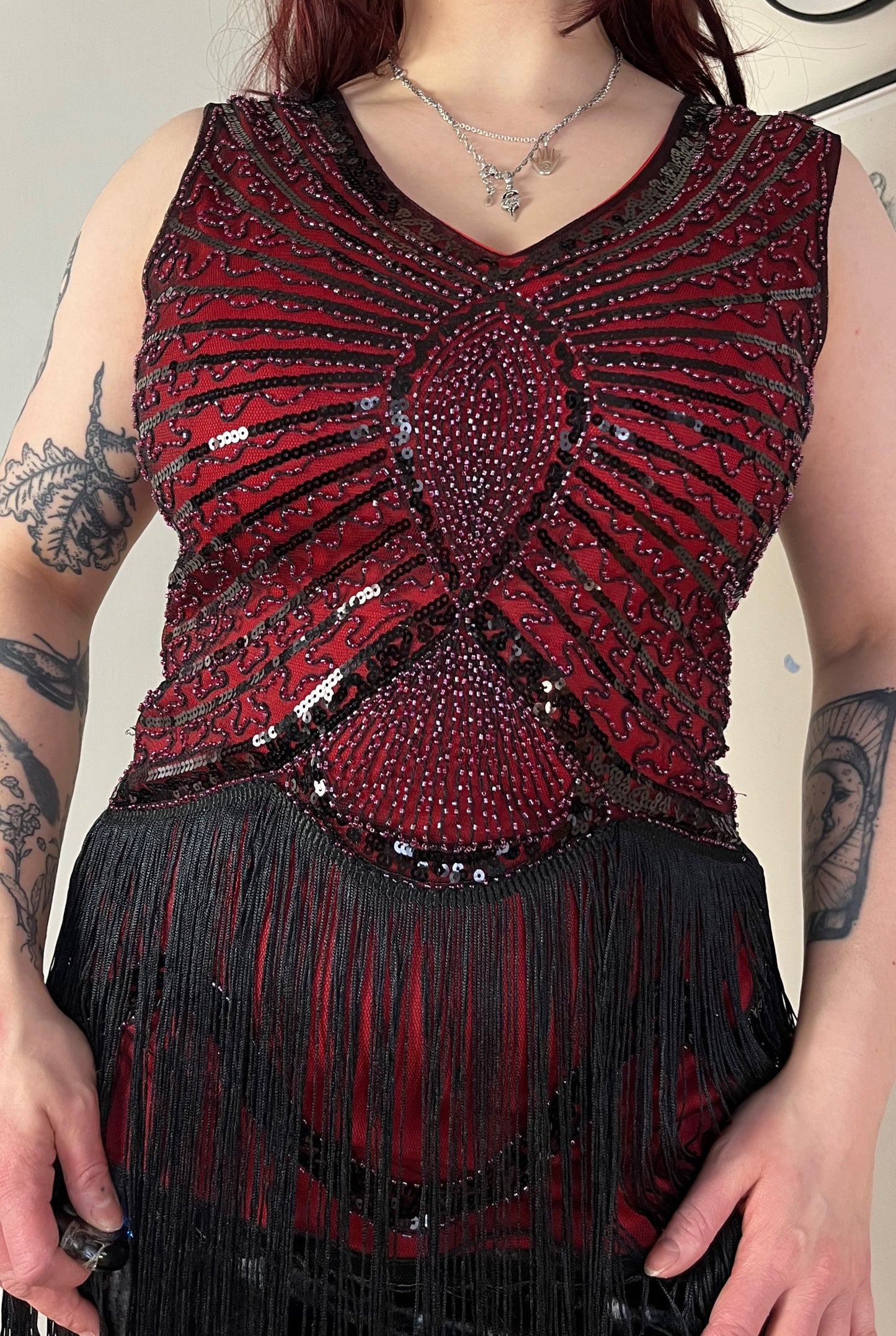 Beaded Top UK 10