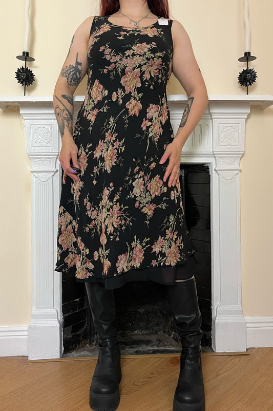 1990s Floral Dress UK 10-12