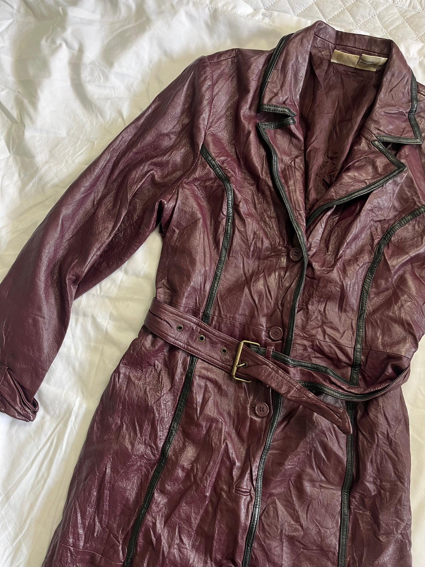 Raven Leather Jacket UK 12