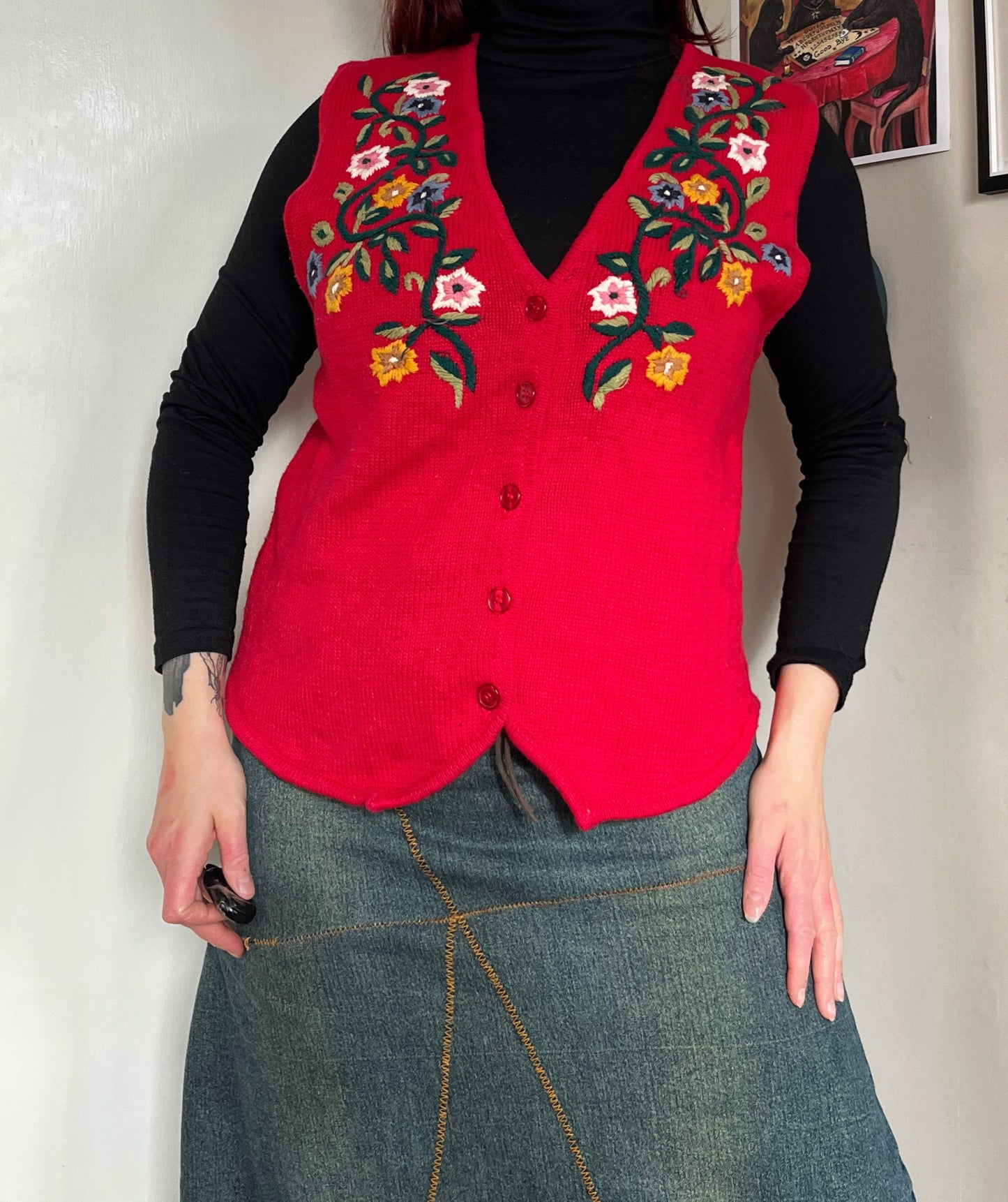 Holly 1990s Sweater Vest UK 4-12/M