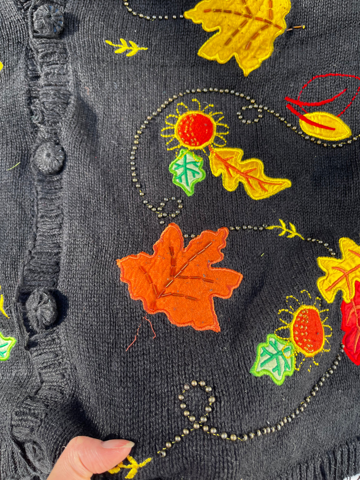 Falling Leaves Sweater Vest XL