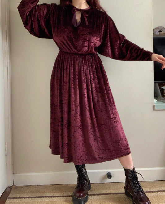 Becca 90s Velvet Dress UK 10-12