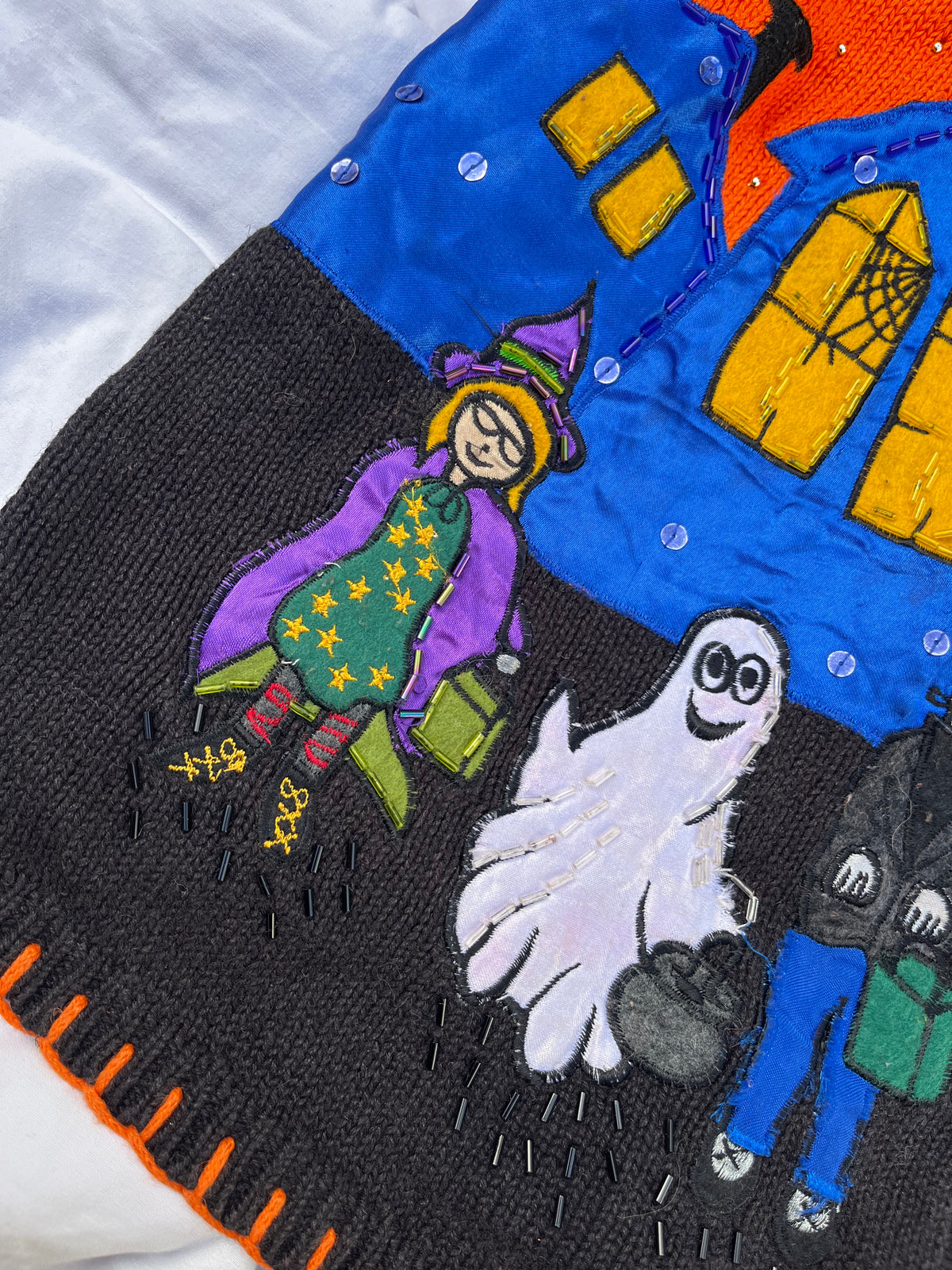 Halloween Town 1990s Halloween Sweater Vest M