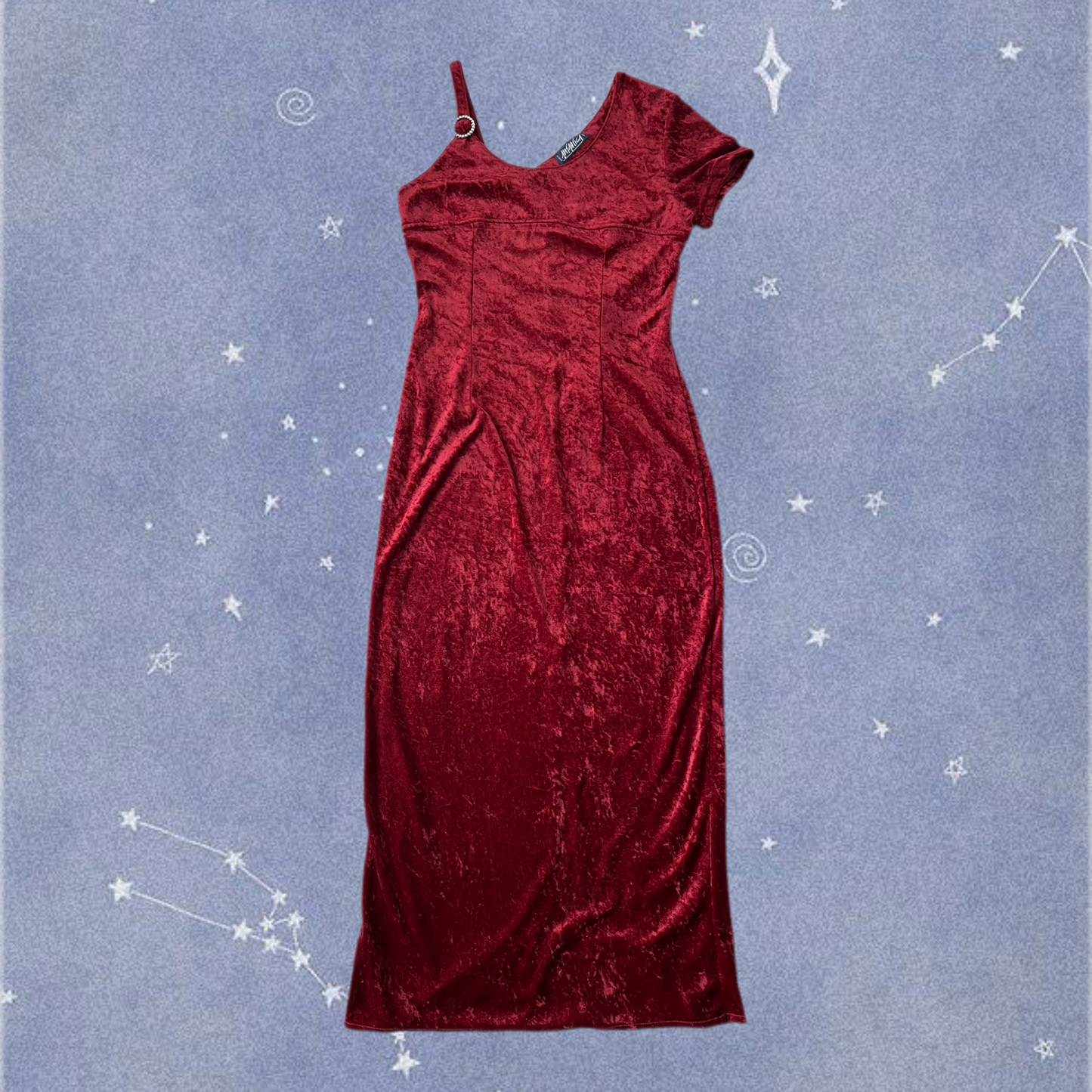 Red Velvet Dress UK 12