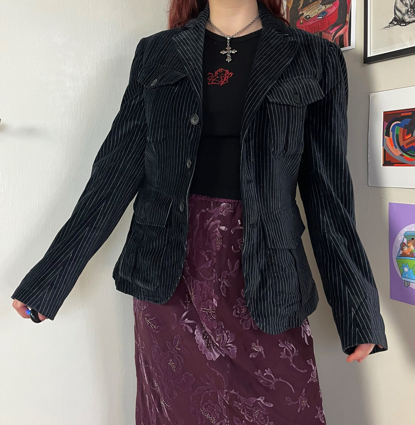 Elara Velvet Jacket UK 14