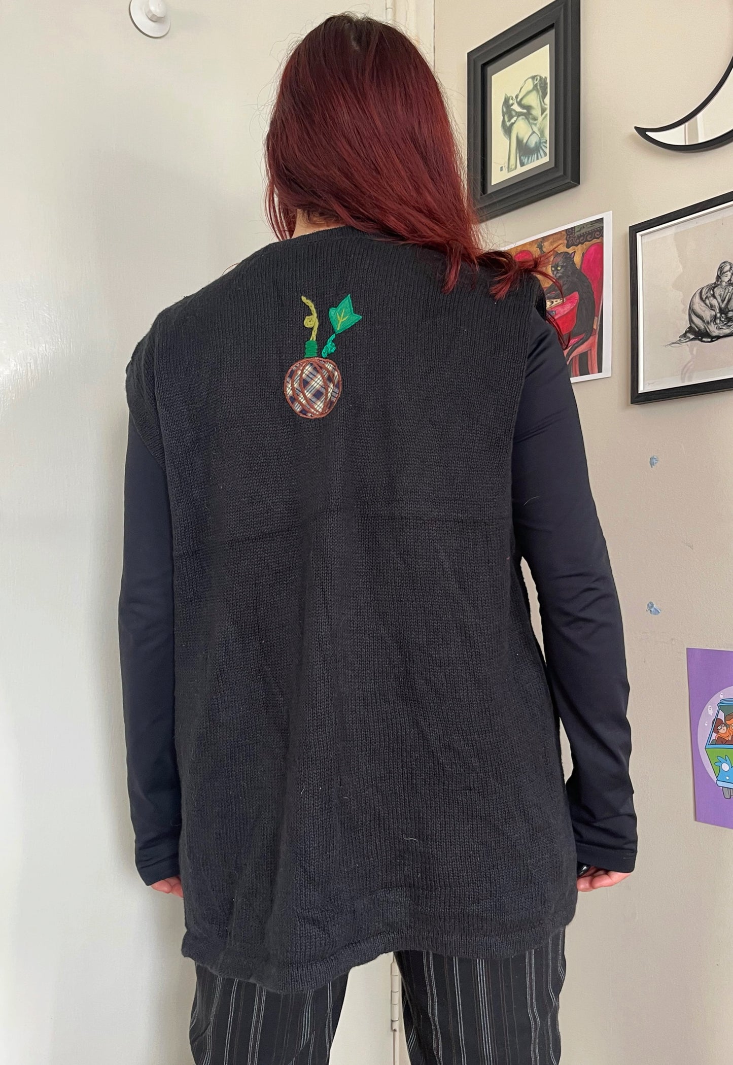 Pumpkin Patch 1990s Halloween Sweater Vest XXL